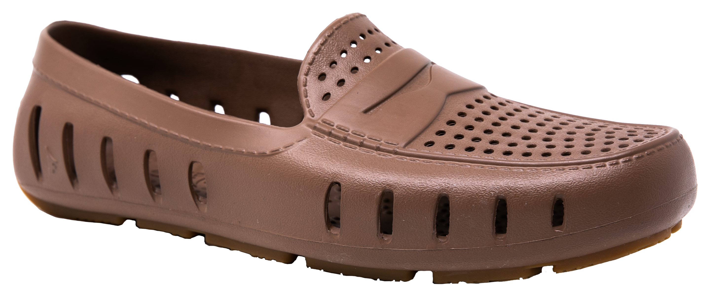 Floafers Country Club Driver Solid Slip-On Shoes for Men - Driftwood Brown/