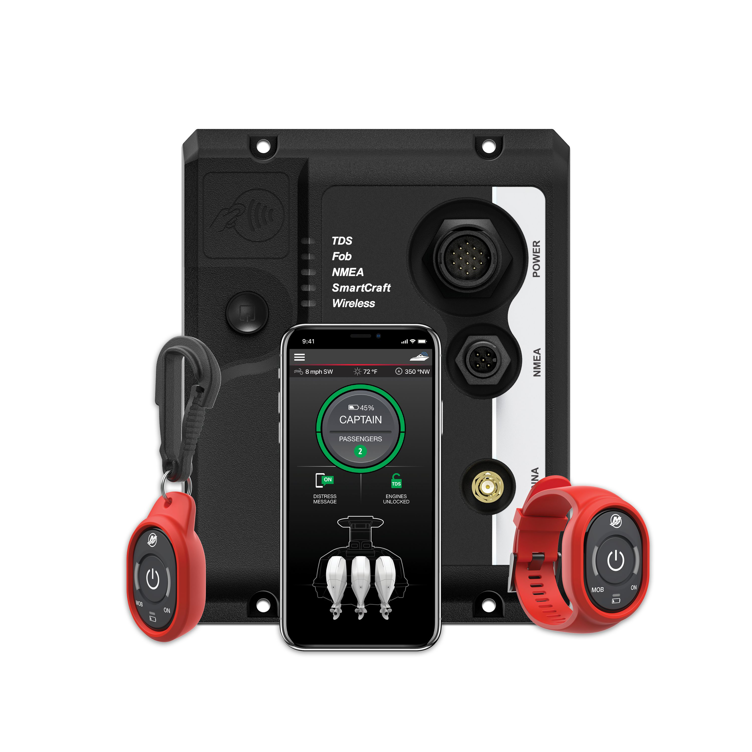 1st Mate Marine Safety and Security System for Mercury Smartcraft Engines -