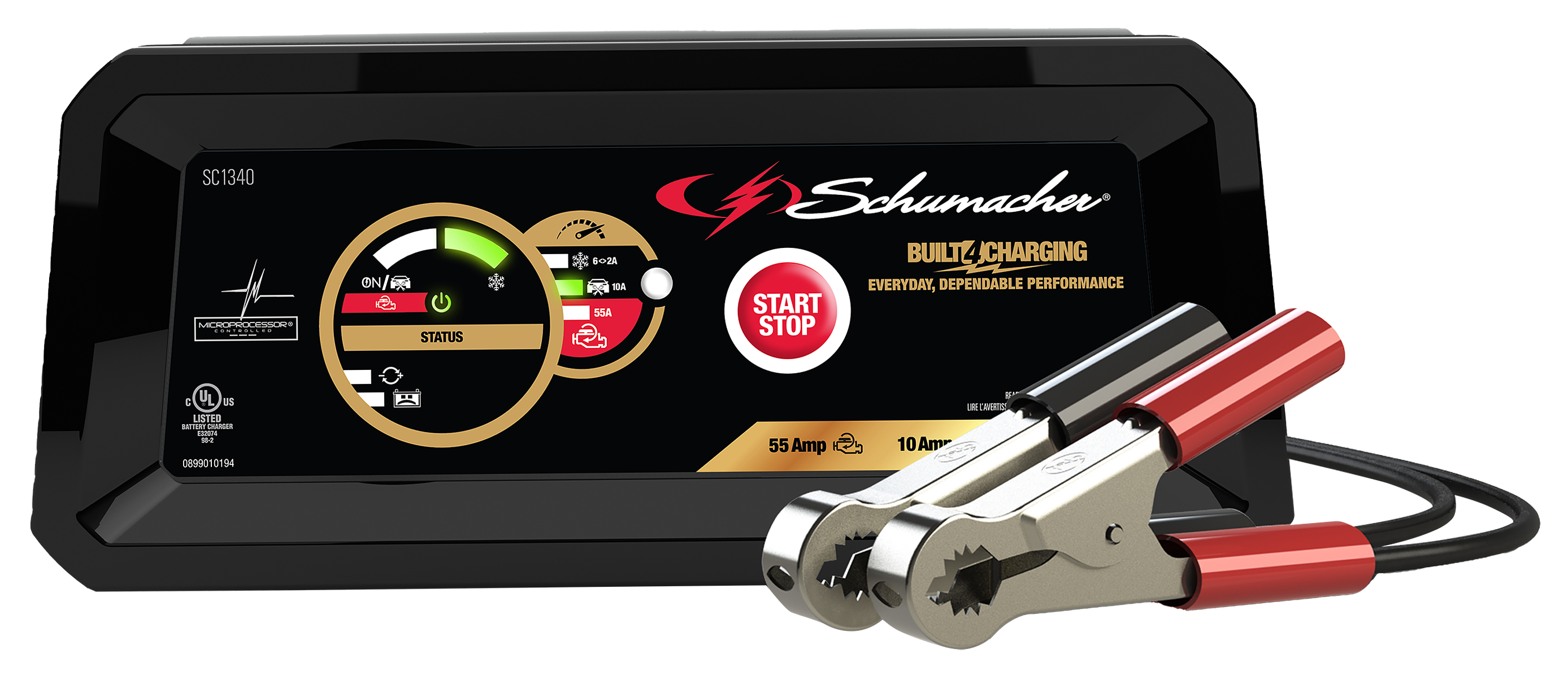 Schumacher 55A 6/12V Fully Automatic Charger and Maintainer with Engine Sta