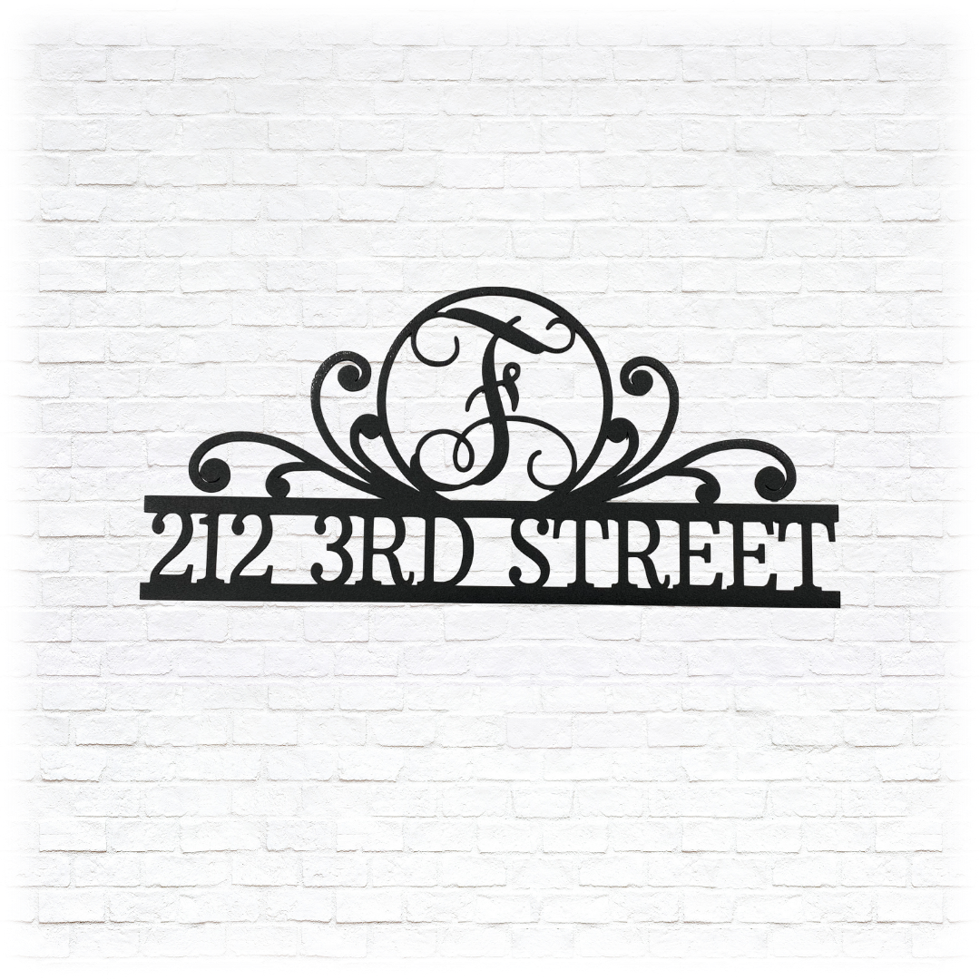 Metal Unlimited Scroll Family Name Personalized Metal Sign