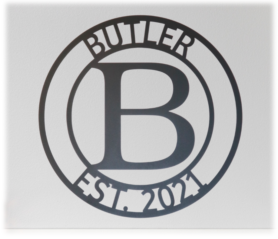Metal Unlimited Letter Family Name Personalized Steel Sign
