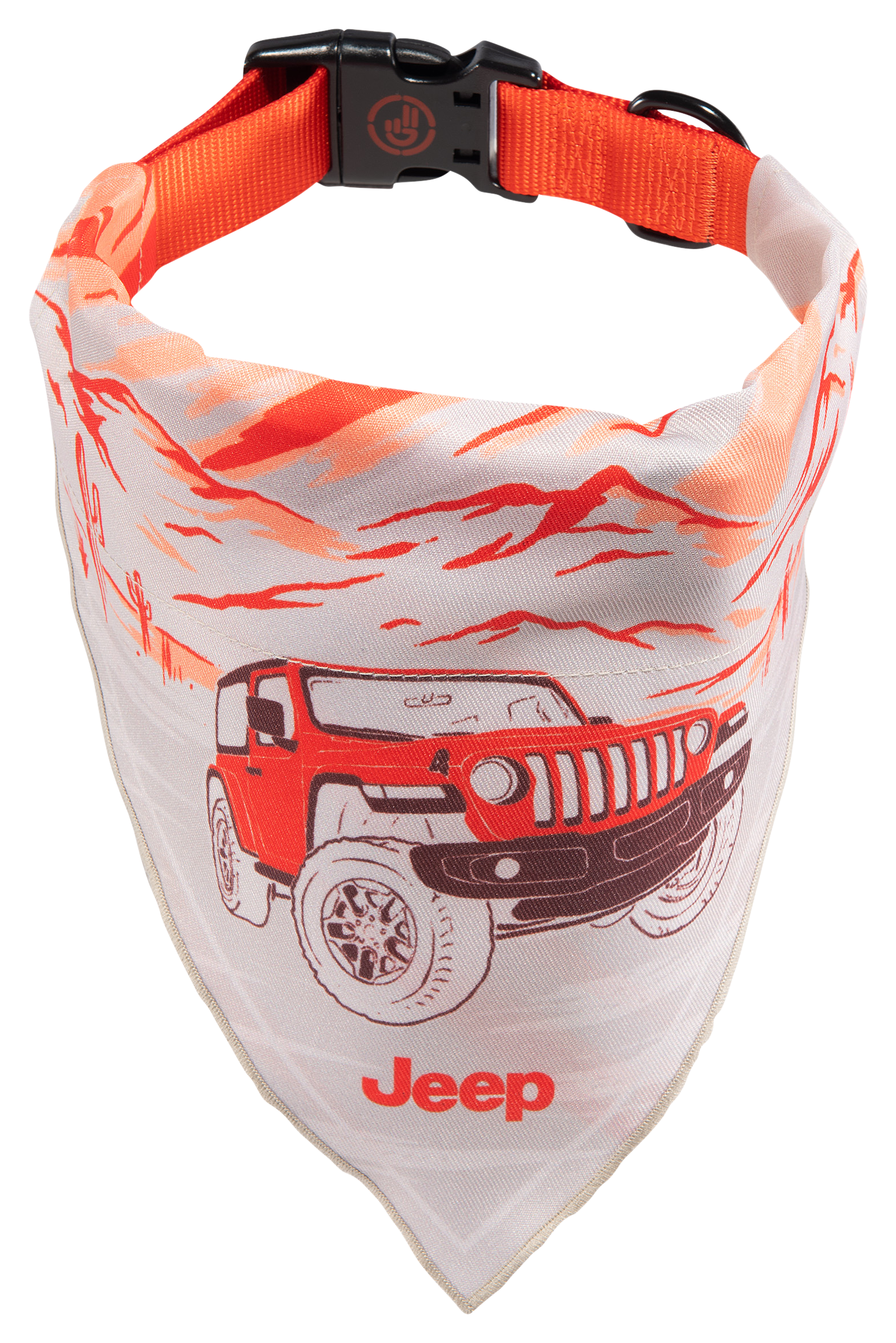 Jeep Backroads Bandana Dog Collar - Jeep