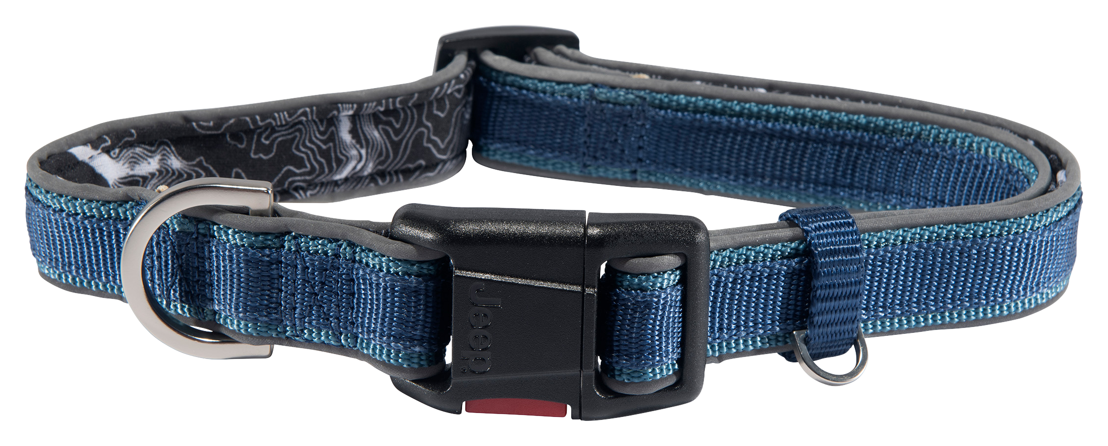 Jeep Off-Road Premium Dog Collar - Hydro Blue - 12'-18' - Jeep