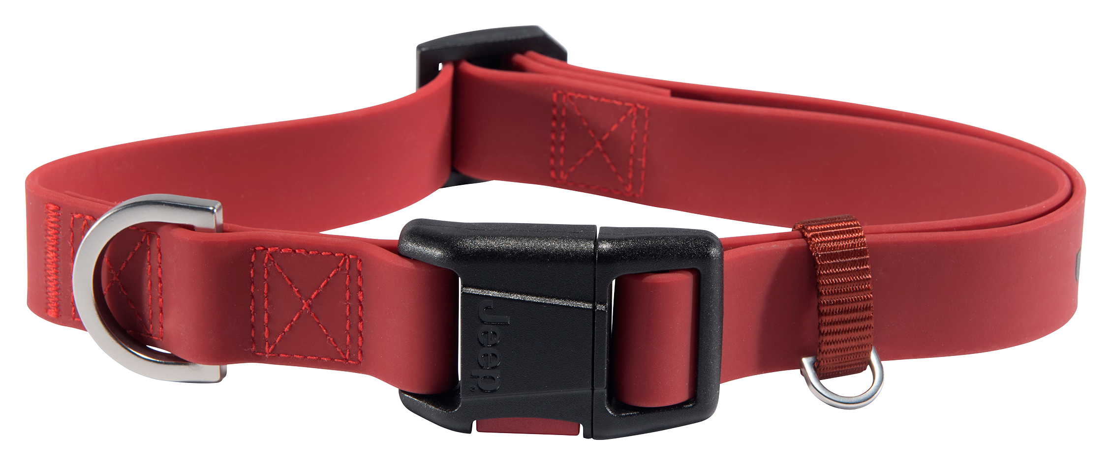 Jeep Slick Rock Rubber Collar for Dogs - Colorado Red - Medium - Jeep