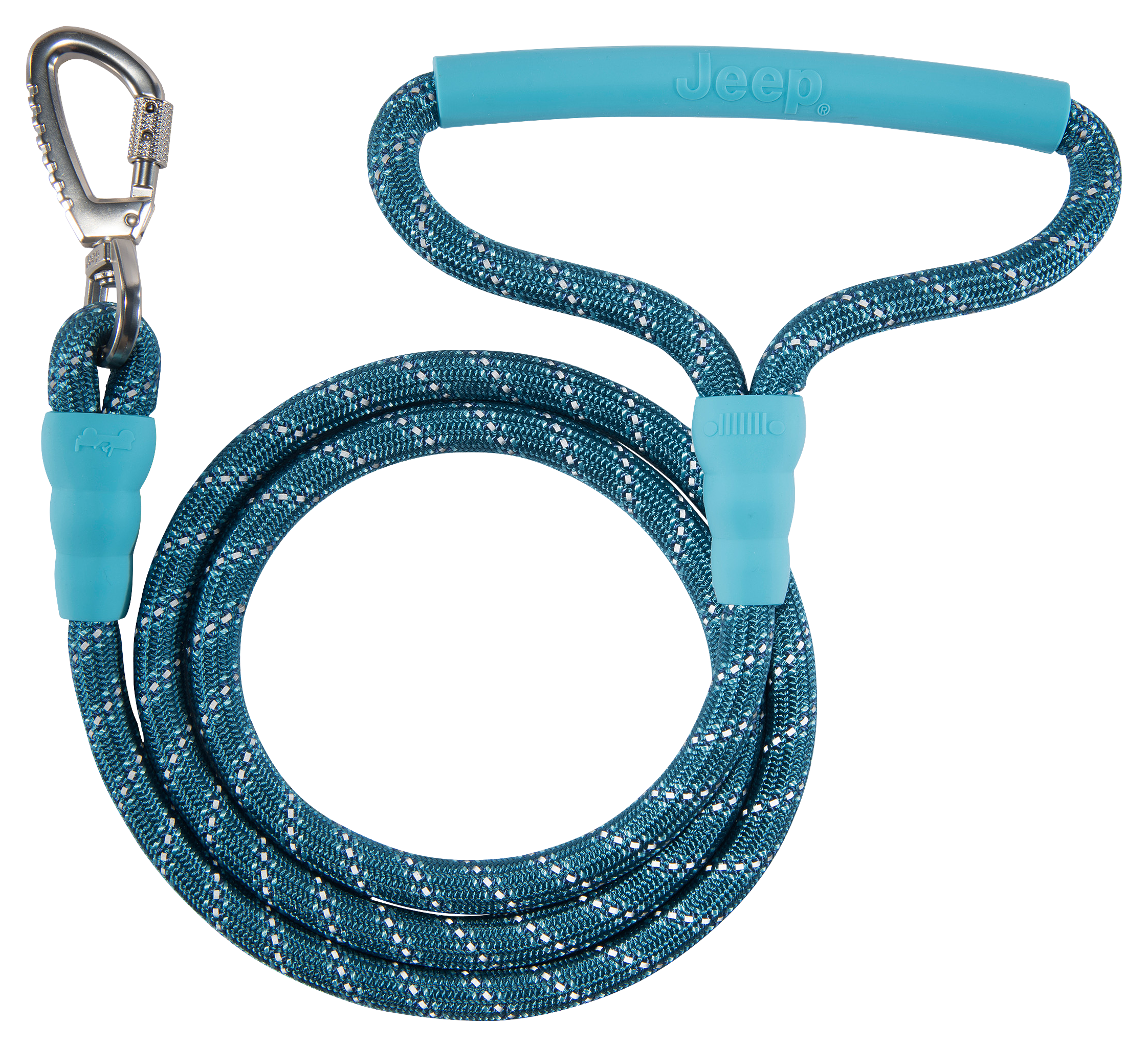 Jeep Off-Road Premium Rope Dog Leash - Hydro Blue