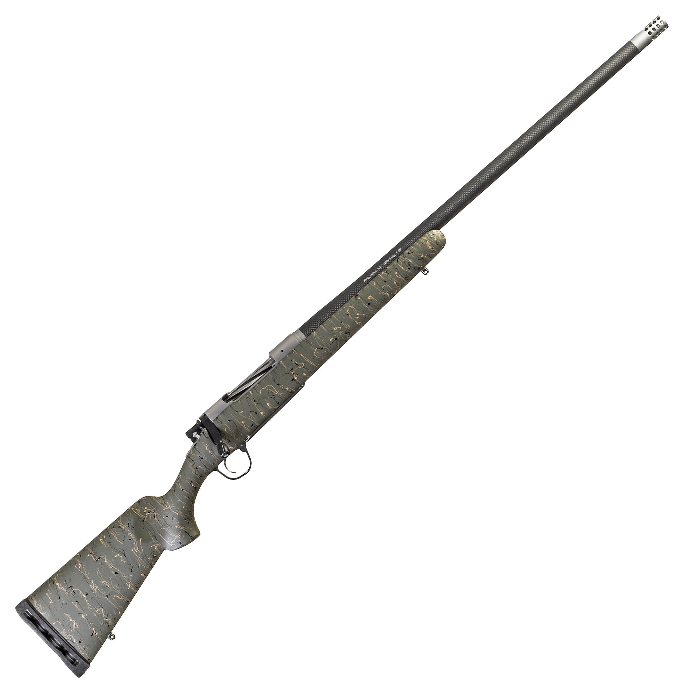 Image of Christensen Arms Ridgeline Bolt-Action Rifle - 6.5 Creedmoor - 24″ - Right - Stainless Steel - Green/Black/Tan - 4 + 1