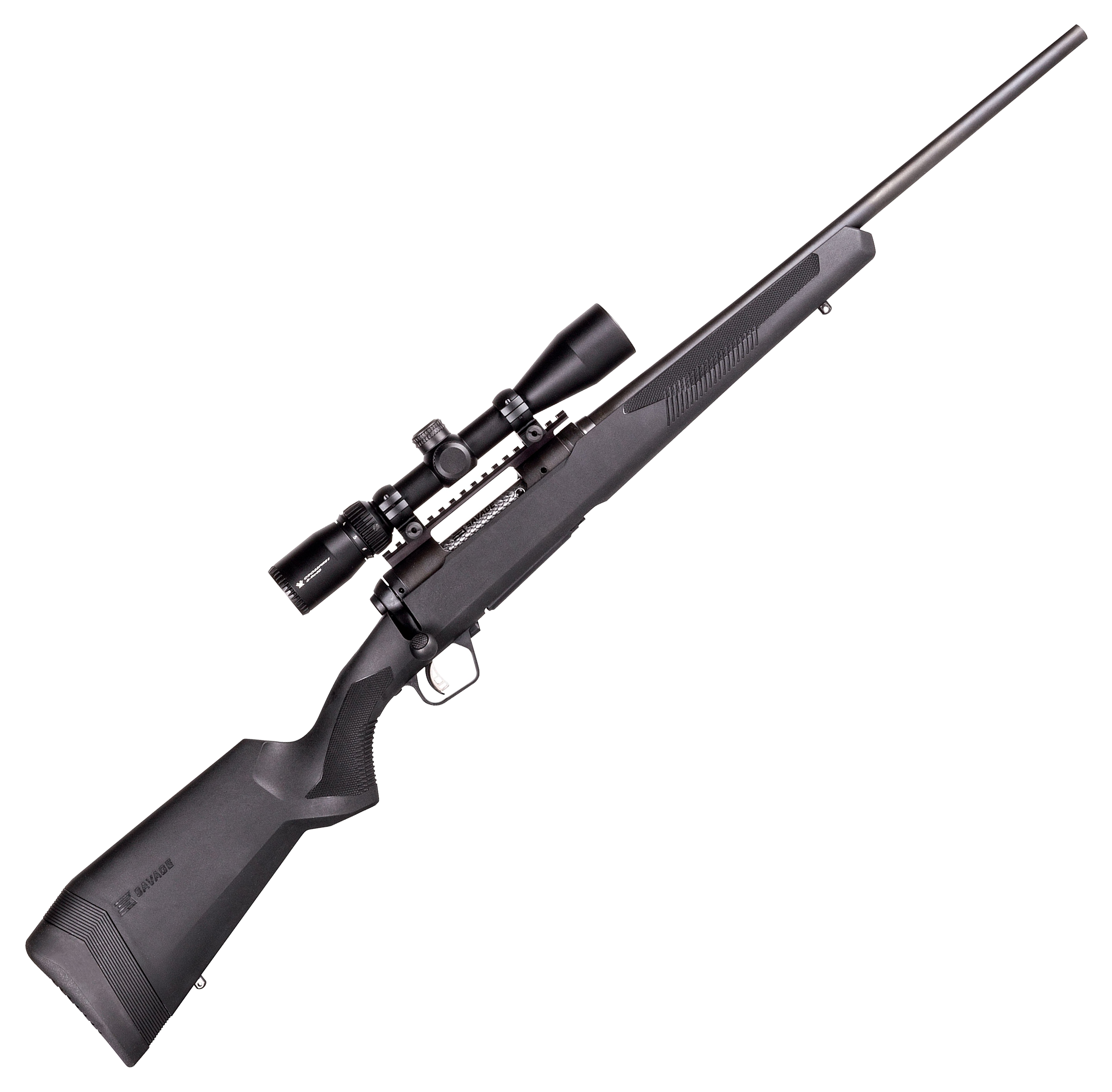 Image of Savage Arms 110 Apex Hunter XP Bolt-Action Rifle - 6.5x284 Norma - 24″ - Right - Matte Black - Black Synthetic - 3 + 1