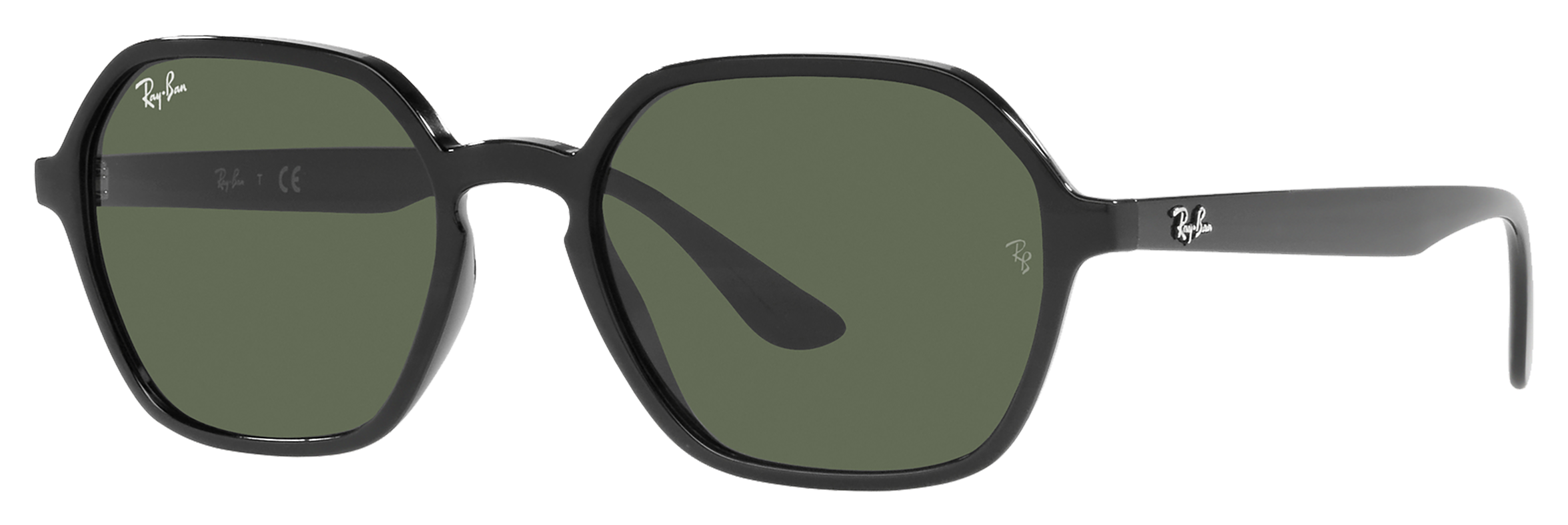 Ray-Ban RB4361 Sunglasses - Dark Green Classic/Black - Small