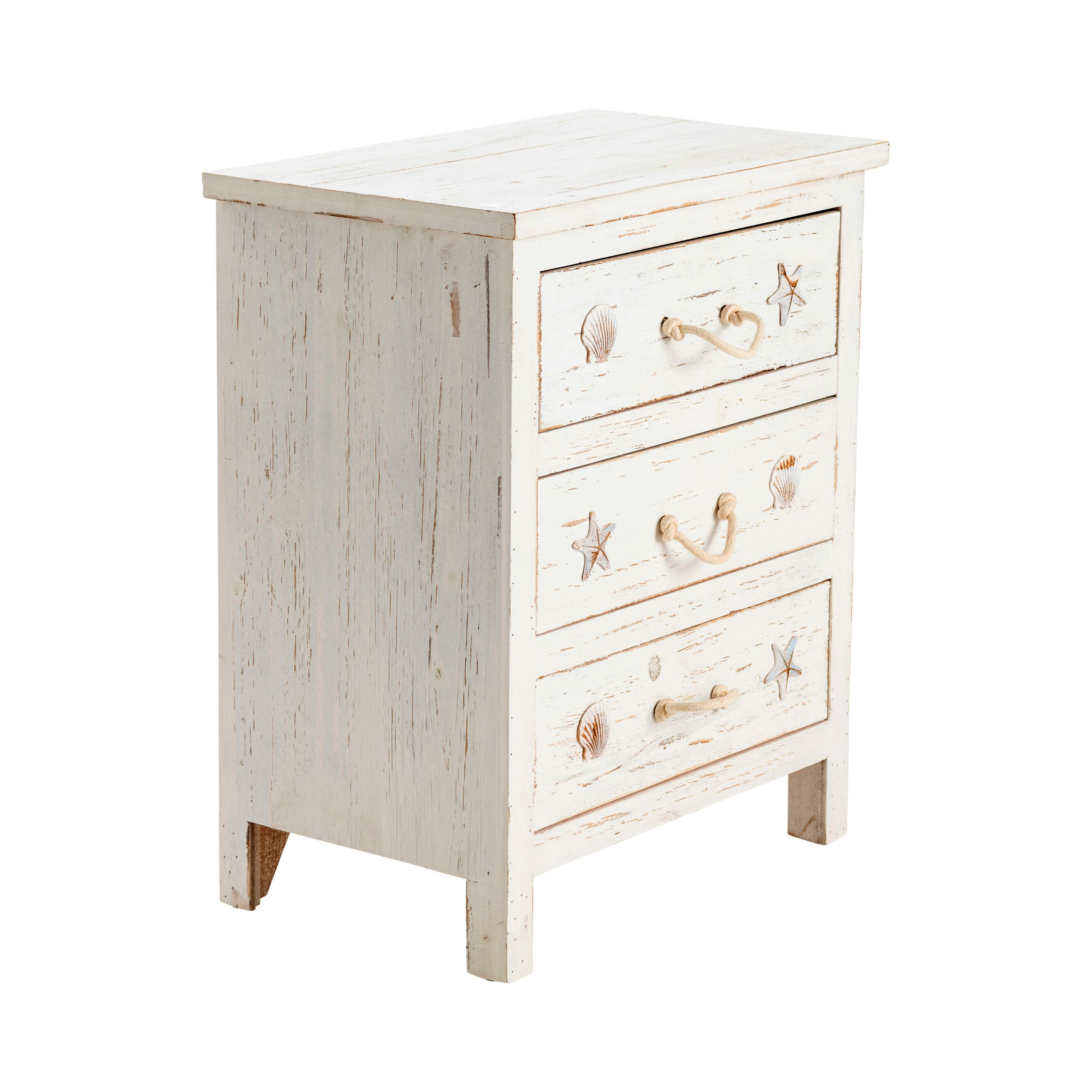 Crestview Collection Seaside Sand 3-Drawer Chest