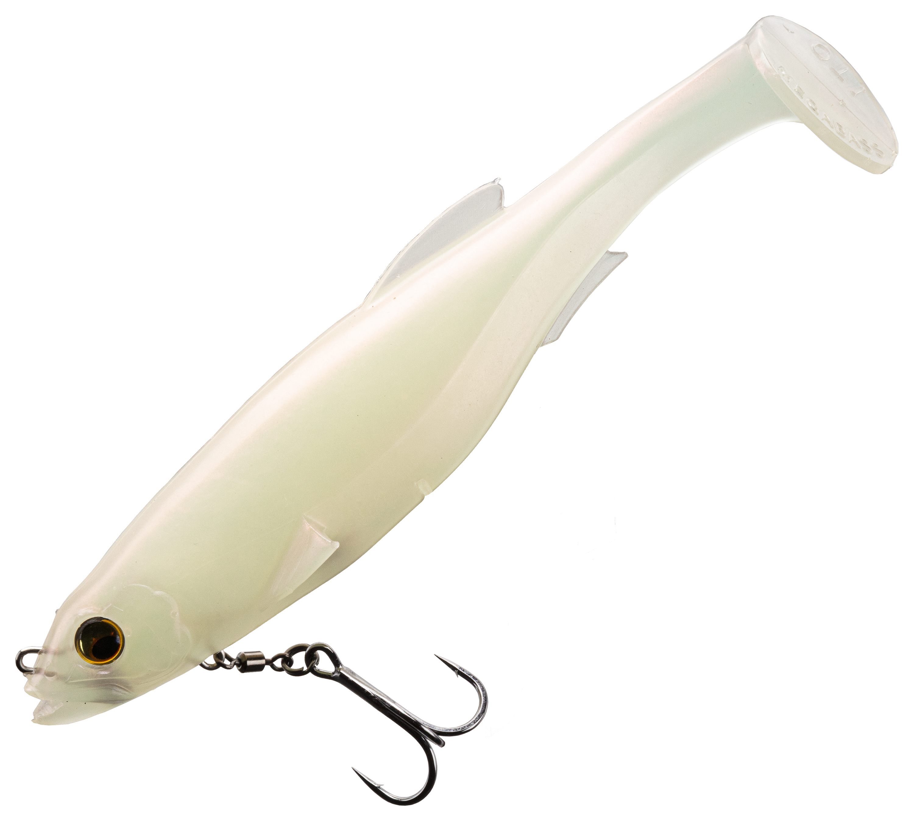 Image of Megabass Magdraft Rigged Swimbait - Albino Pearl Shad - 8″ - 3.1 oz.