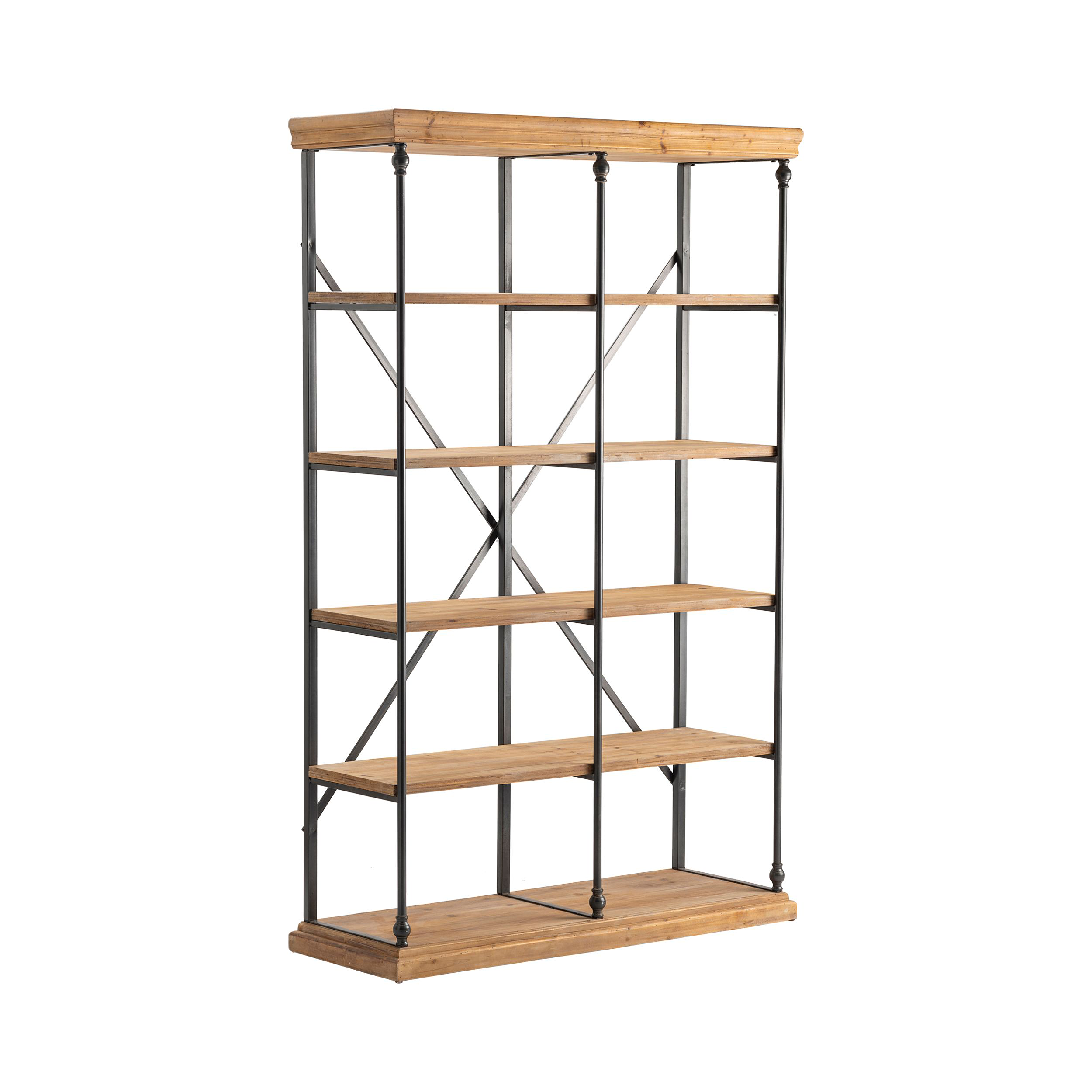 Image of Crestview Collection La Salle Bookshelf - 48″W x 17″D x 76.75″H