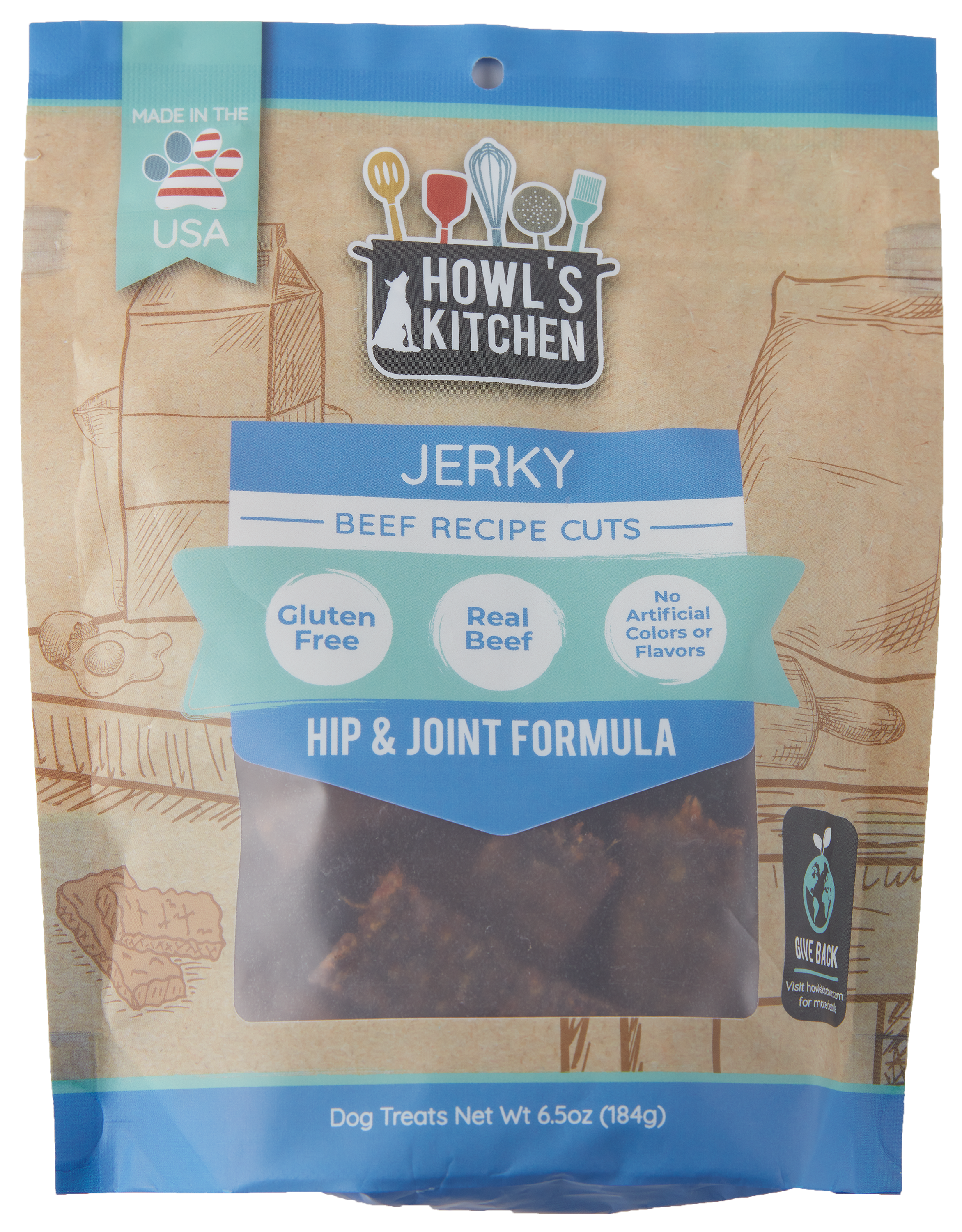 Howl's Kitchen Beef Jerky Dog Treats - Howl's Kitchen