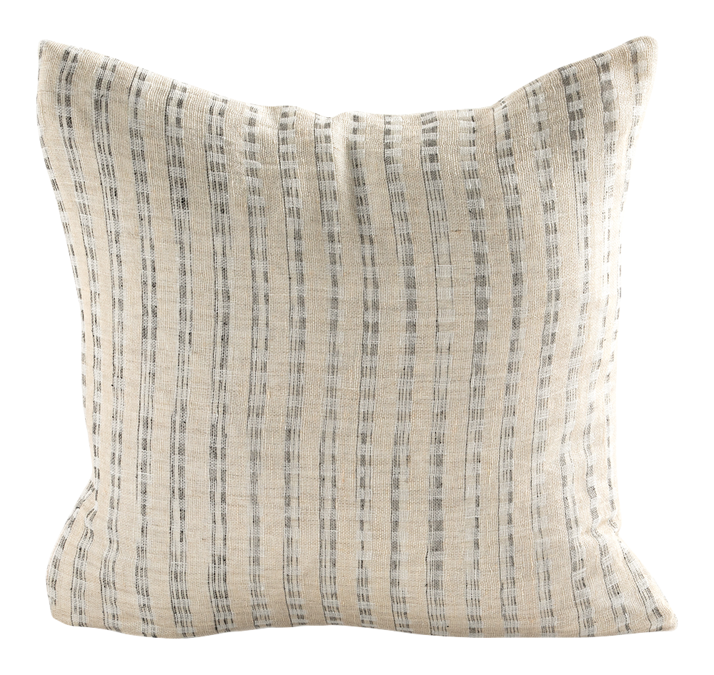 Auskin Palm Linen and Silk Decorative Pillow