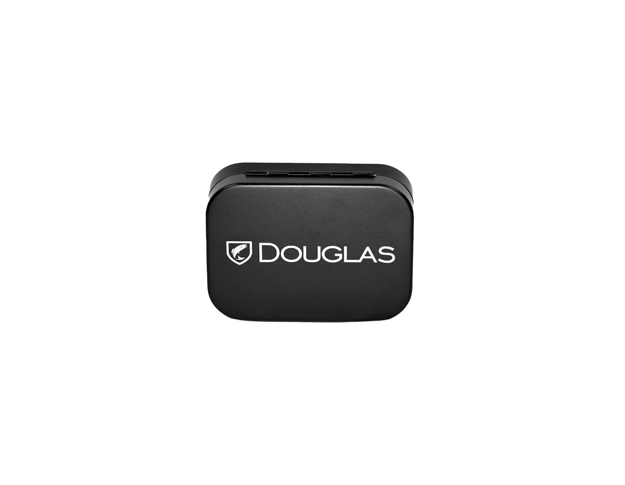 Image of Douglas Outdoors Metal Fly Box - 5″ x 3-3/4″ x 1-1/8″ - Foam/8 Compartment