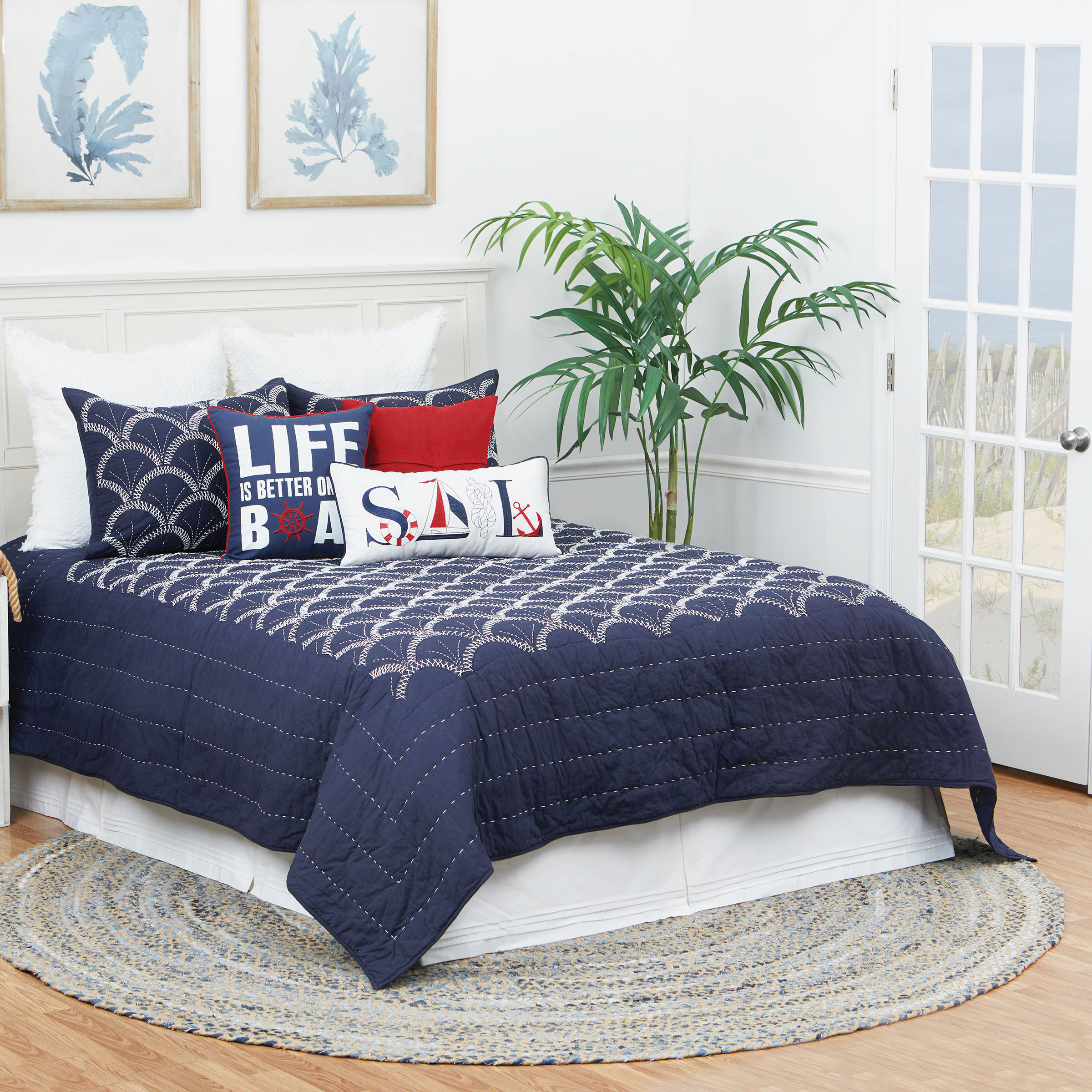 Image of C&ampF Home Scallop Quilt Set - Twin