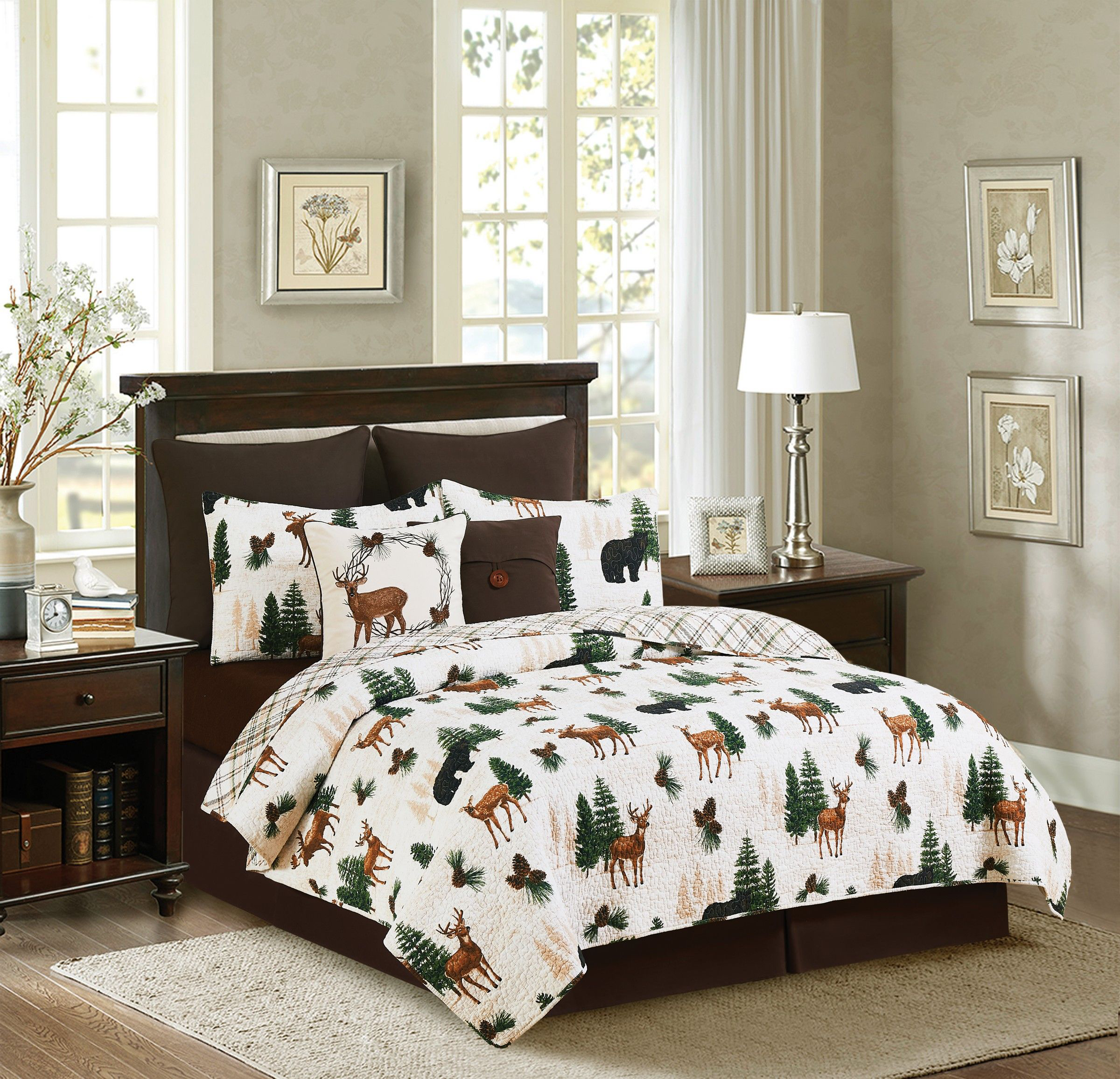 Image of C&ampF Home Nolan Pines Quilt Set - King