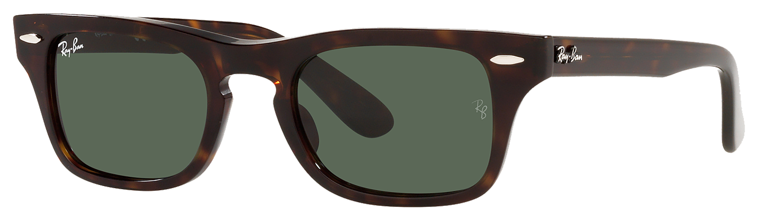 Ray-Ban Jr. Burbank RJ9083S Sunglasses for Kids - Polished Havana/Green Sol