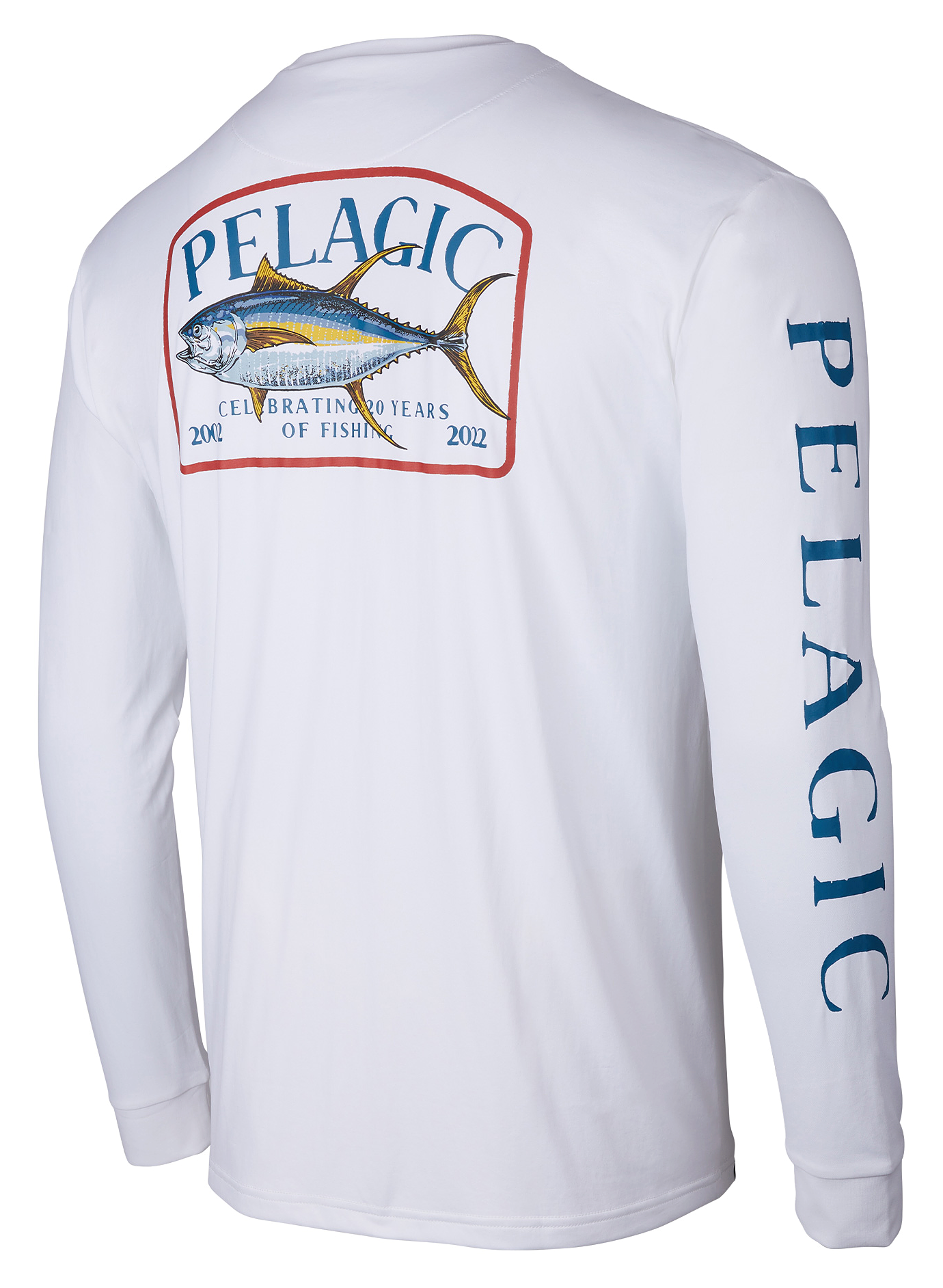 Pelagic Aquatek Game Fish Performance Fishing Long-Sleeve Shirt for Men - White - M - Pelagic