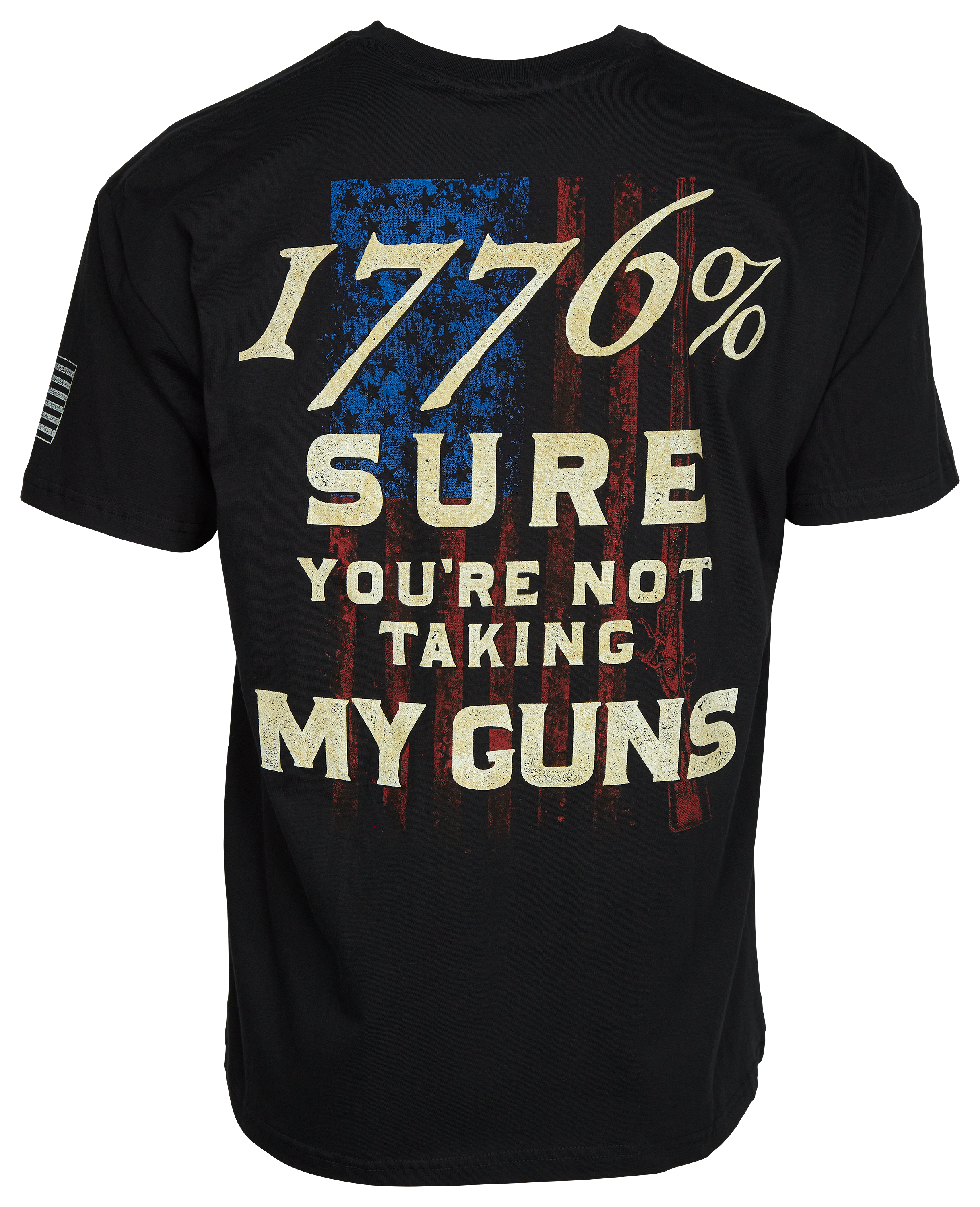 Bass Pro Shops 1776 My Guns Short-Sleeve T-Shirt for Men - Caviar - S - Bass Pro Shops