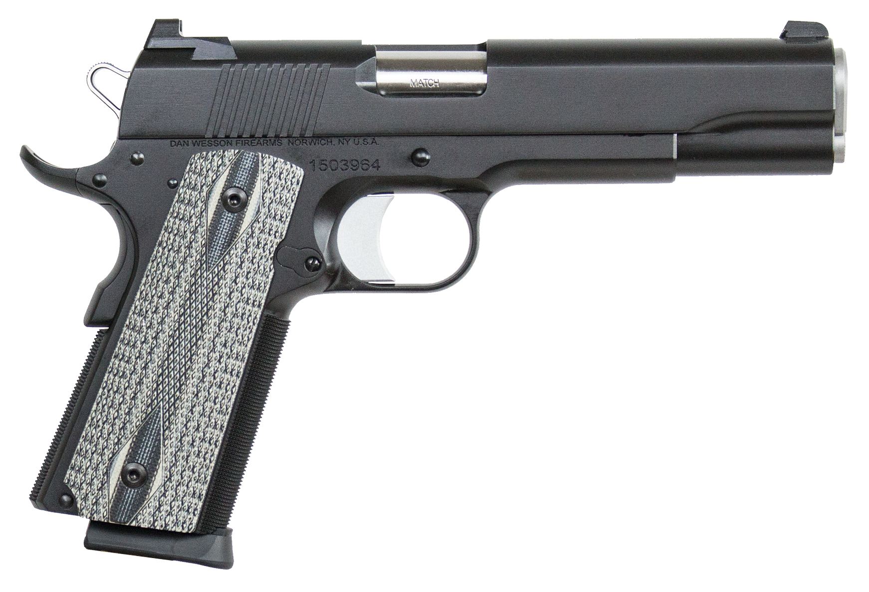Dan Wesson Valor 1911 SemiAuto Pistol  Black Duty Finish