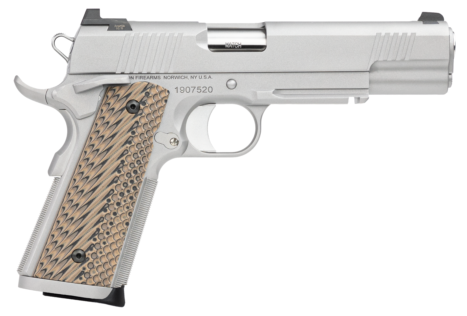 CZ Dan Wesson Specialist 1911 SemiAuto Pistol  Stainless  45 ACP