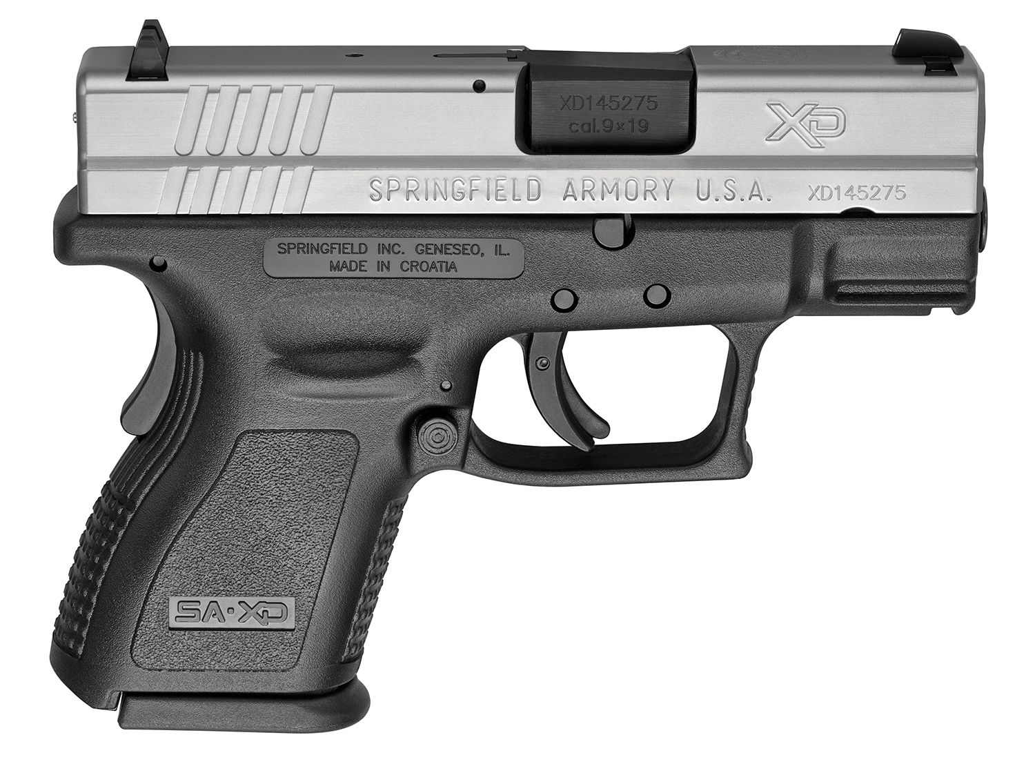 Springfield Armory XD SubCompact SemiAuto Pistol  9mm