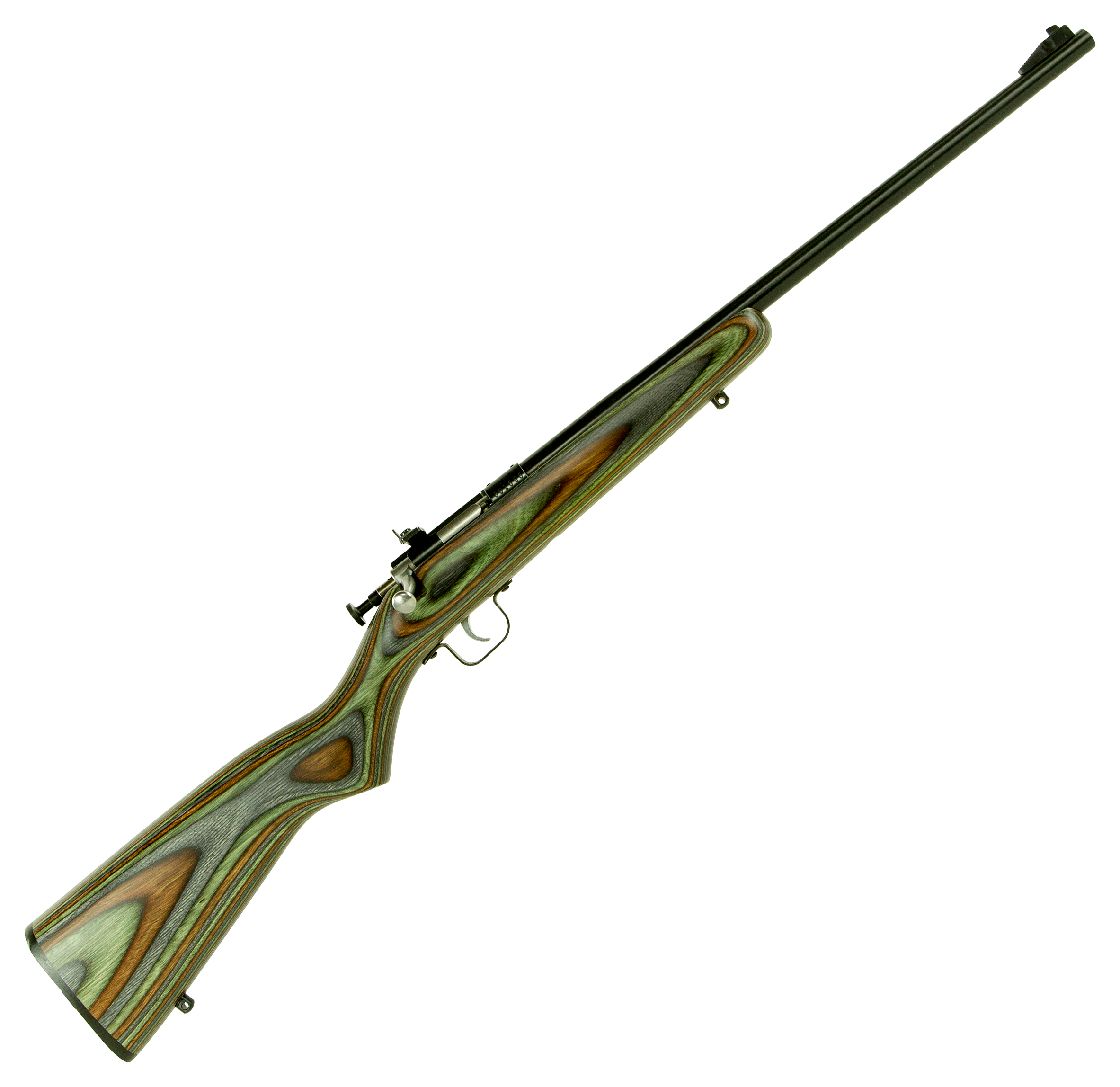 Keystone Sporting Arms Crickett SingleShot Rimfire Rifle with Laminate Stock  22 Long Rifle  Blued  Camo Laminate