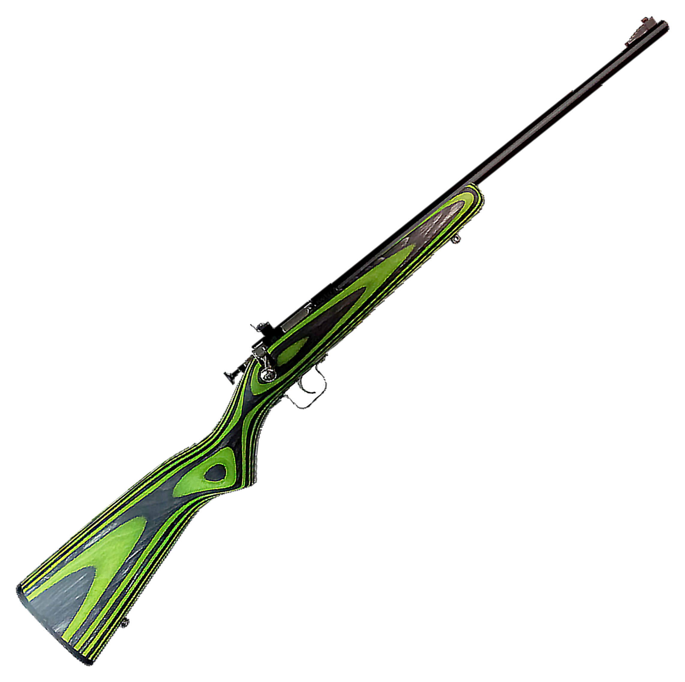 Keystone Sporting Arms Crickett SingleShot Rimfire Rifle with Laminate Stock  22 Long Rifle  Blued  BlackGreen Laminate
