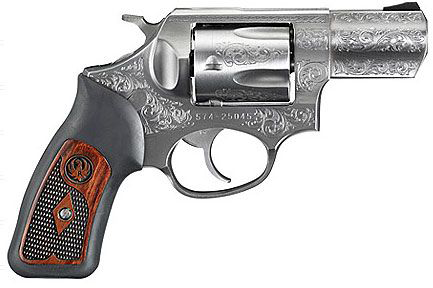 Ruger SP101 Fully Engraved DoubleAction Revolver  Engraved Stainless Steel