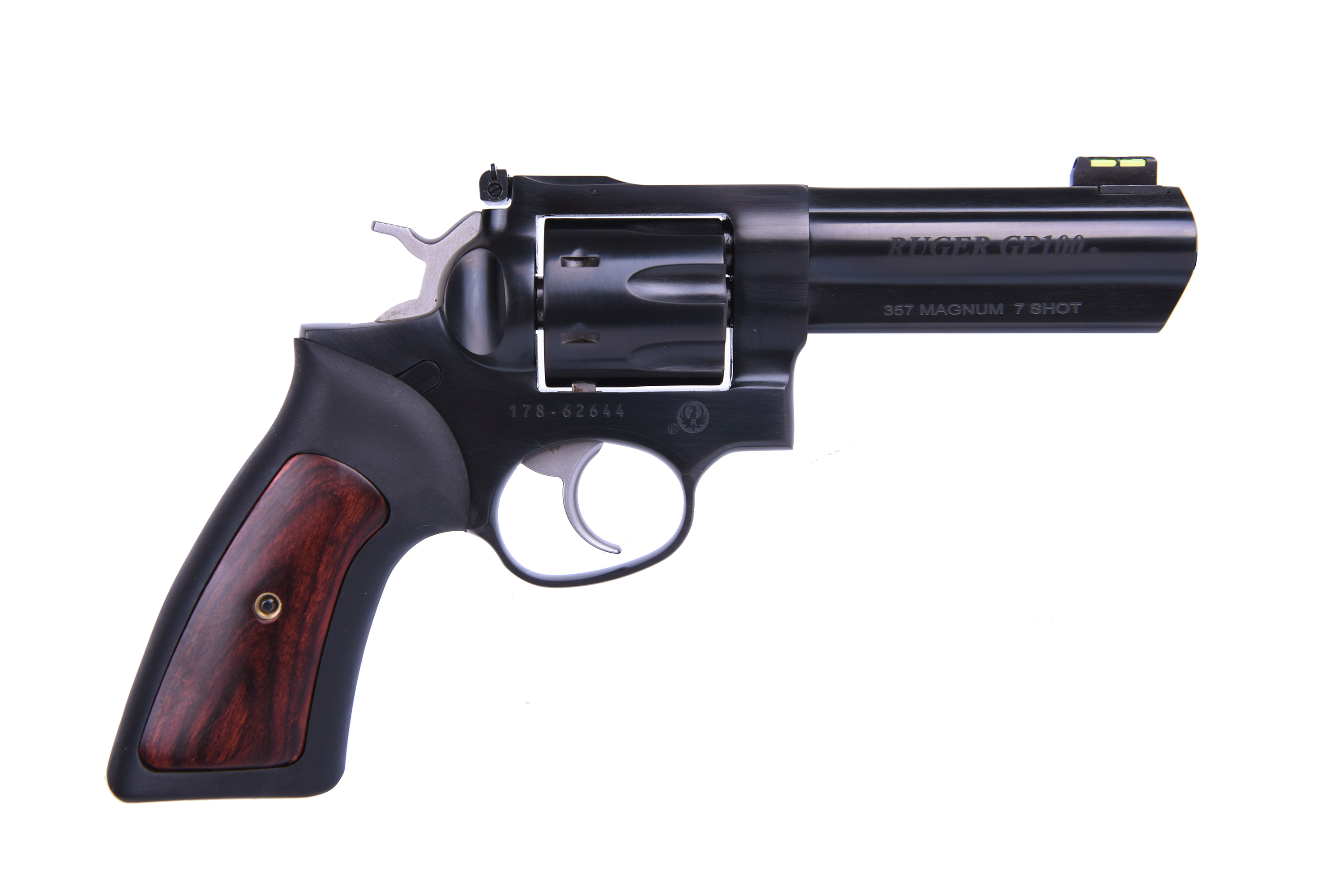 Ruger GP100 DoubleAction Revolver with Cushioned Rubber Grips