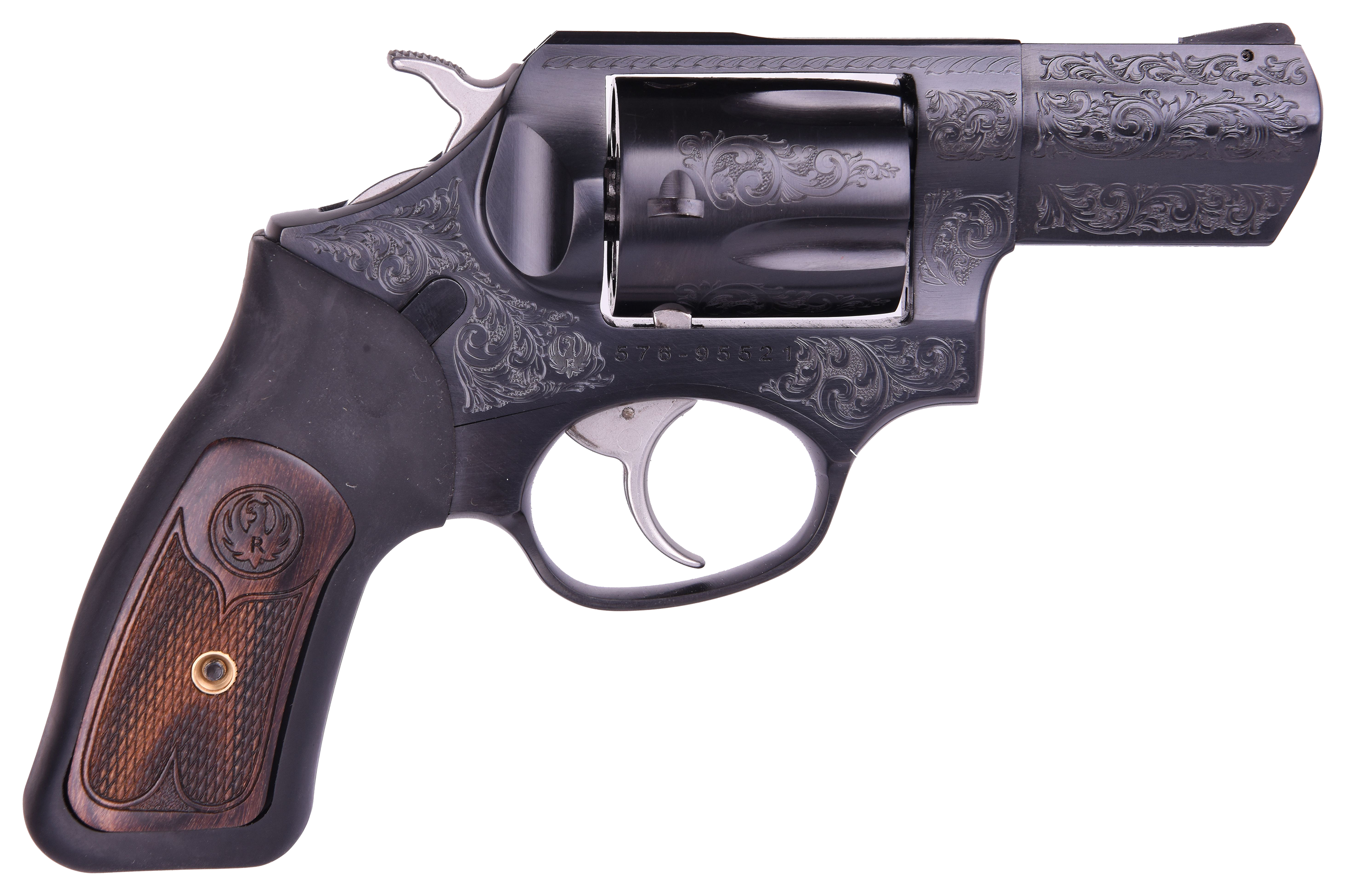 Ruger SP101 Fully Engraved DoubleAction Revolver  Engraved Blue Steel