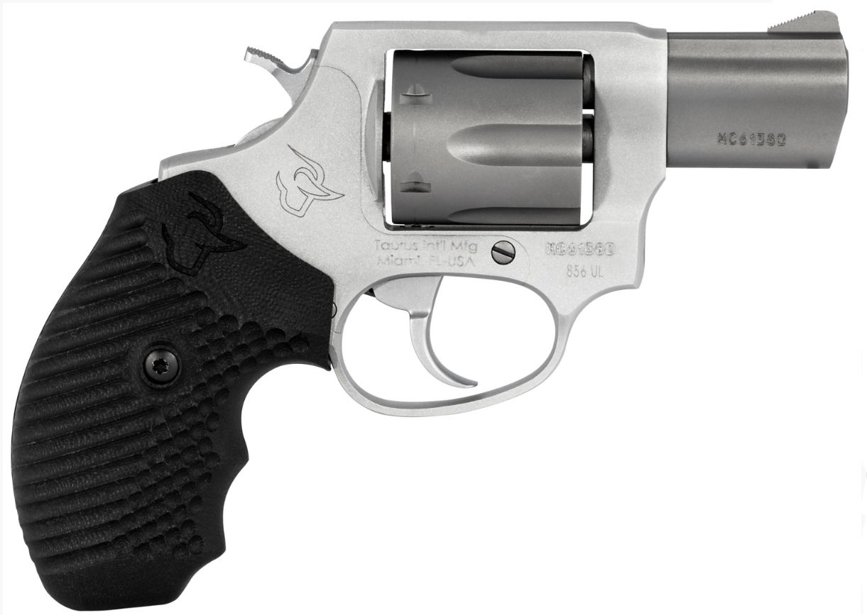 Taurus 856 UltraLite SingleDoubleAction Revolver with Black VZ Operator II Grips