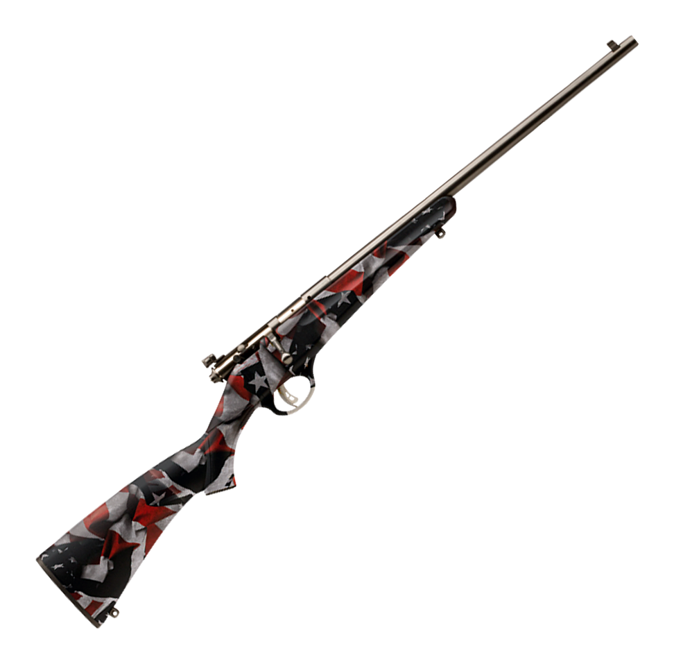 Savage Arms Rascal Compact SingleShot BoltAction Rimfire Rifle with American Flag Stock