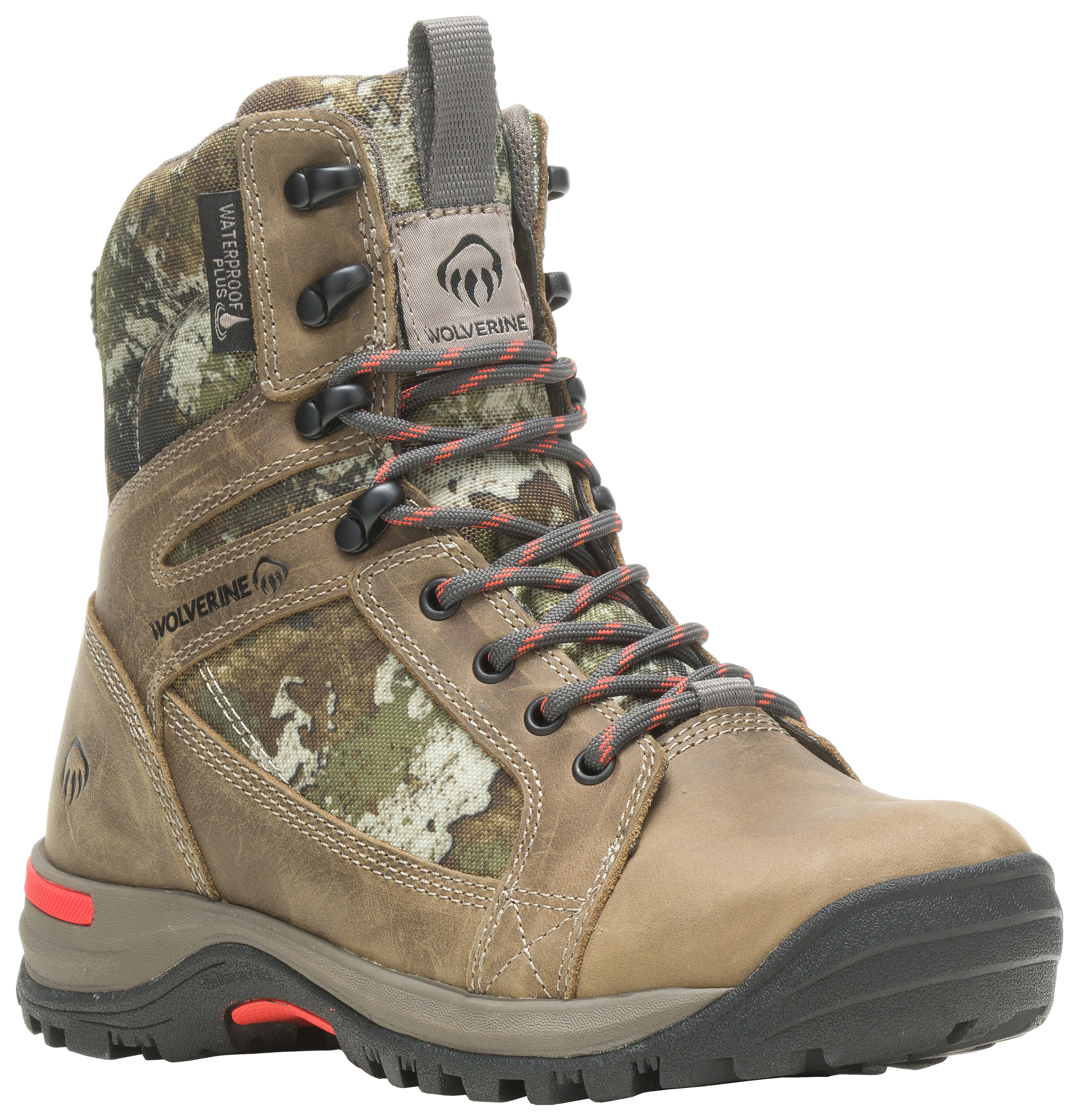 Image of Wolverine Sightline 7' Insulated Waterproof Hunting Boots for Ladies - Gravel/TrueTimber Strata - 6.5M