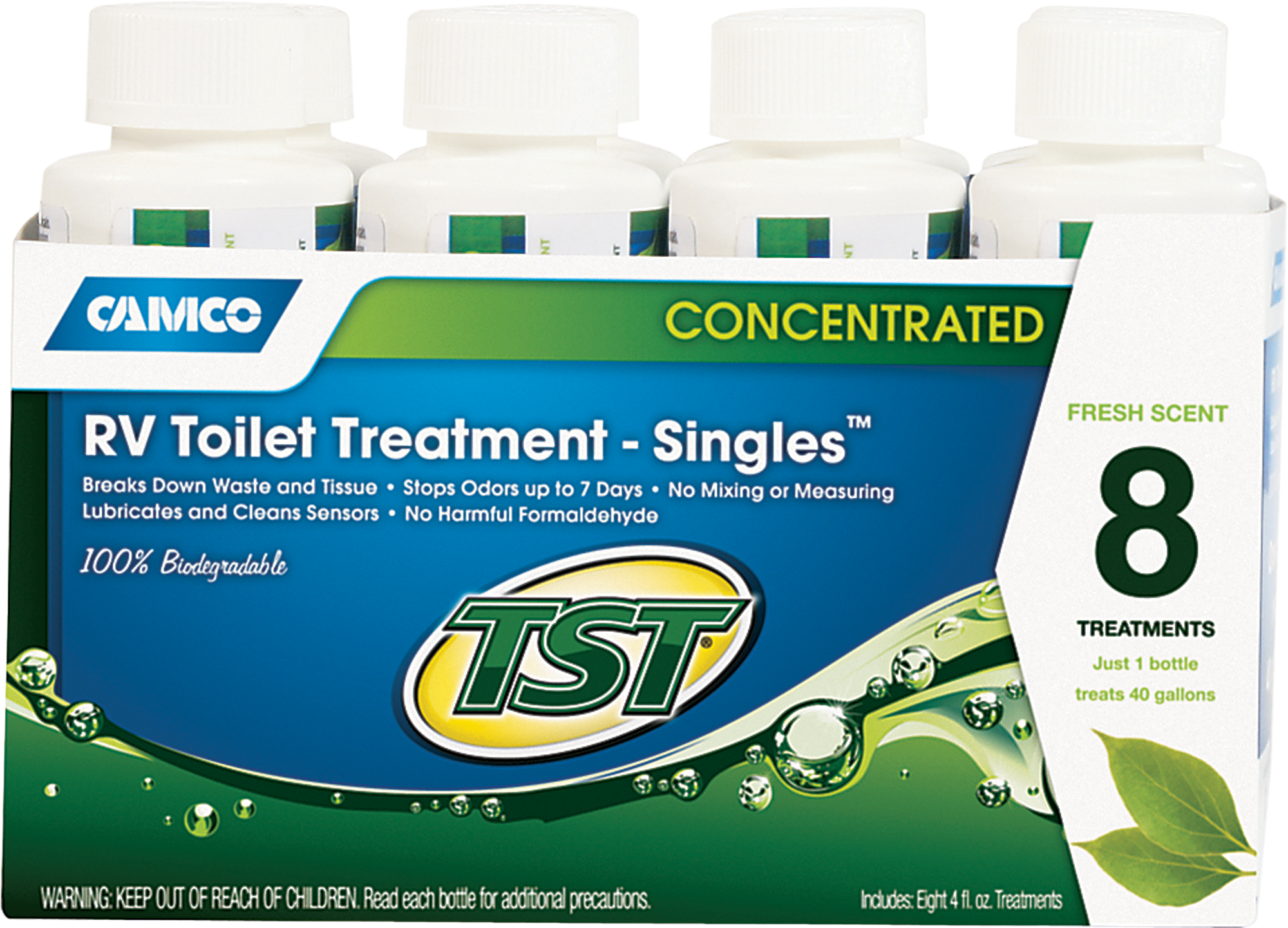 Camco TST RV Toilet Treatment Singles 8-Pack