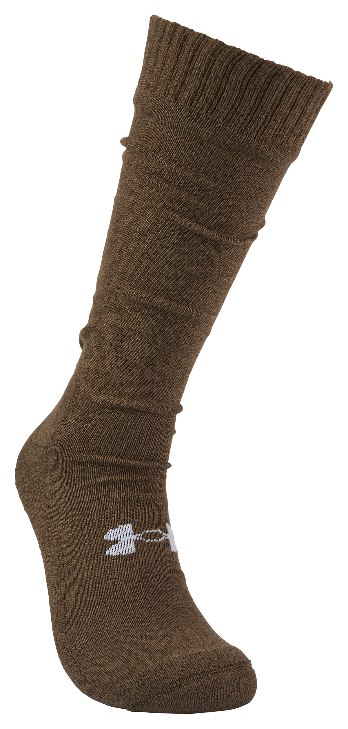 Image of Under Armour Tactical Heatgear Socks for Men - Coyote Brown/White - XL