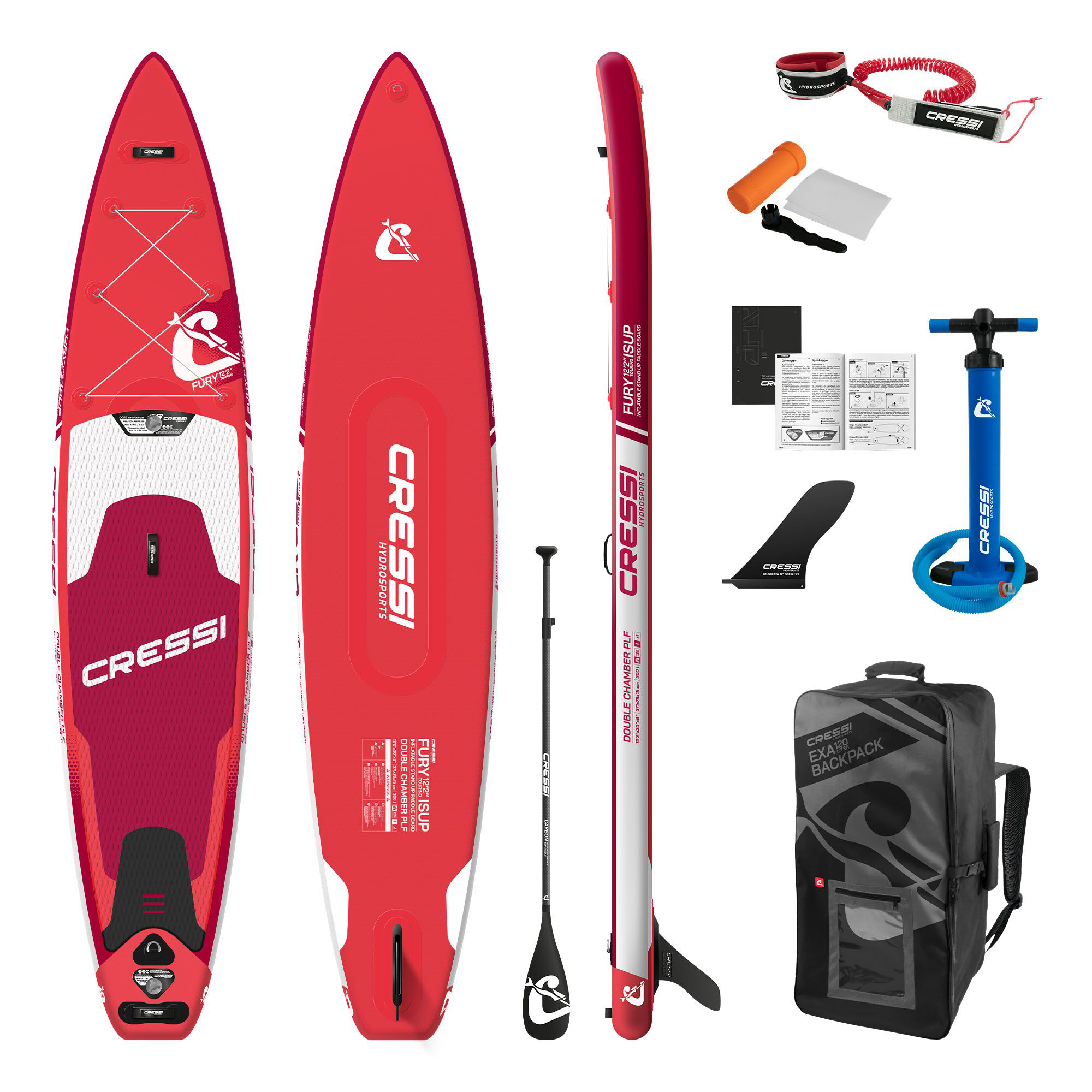 Cressi Fury Inflatable Stand-Up Paddleboard Kit