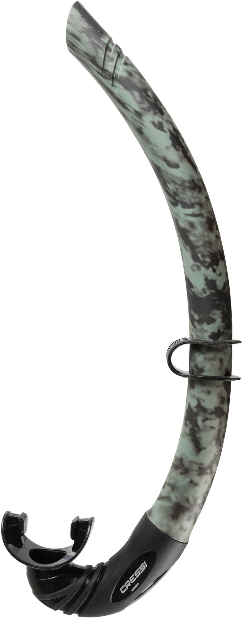Cressi Corsica Flexible Rubber Snorkel - Brown Hunter