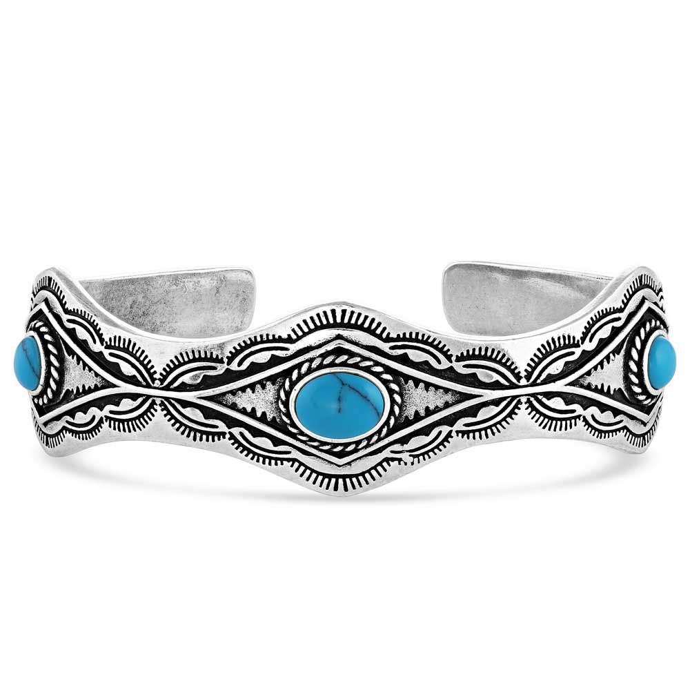Montana Silversmiths Montana Silversmiths Seeing Eye Aztec Silver Cuff Bracelet - $86.99 at Cabela's Program