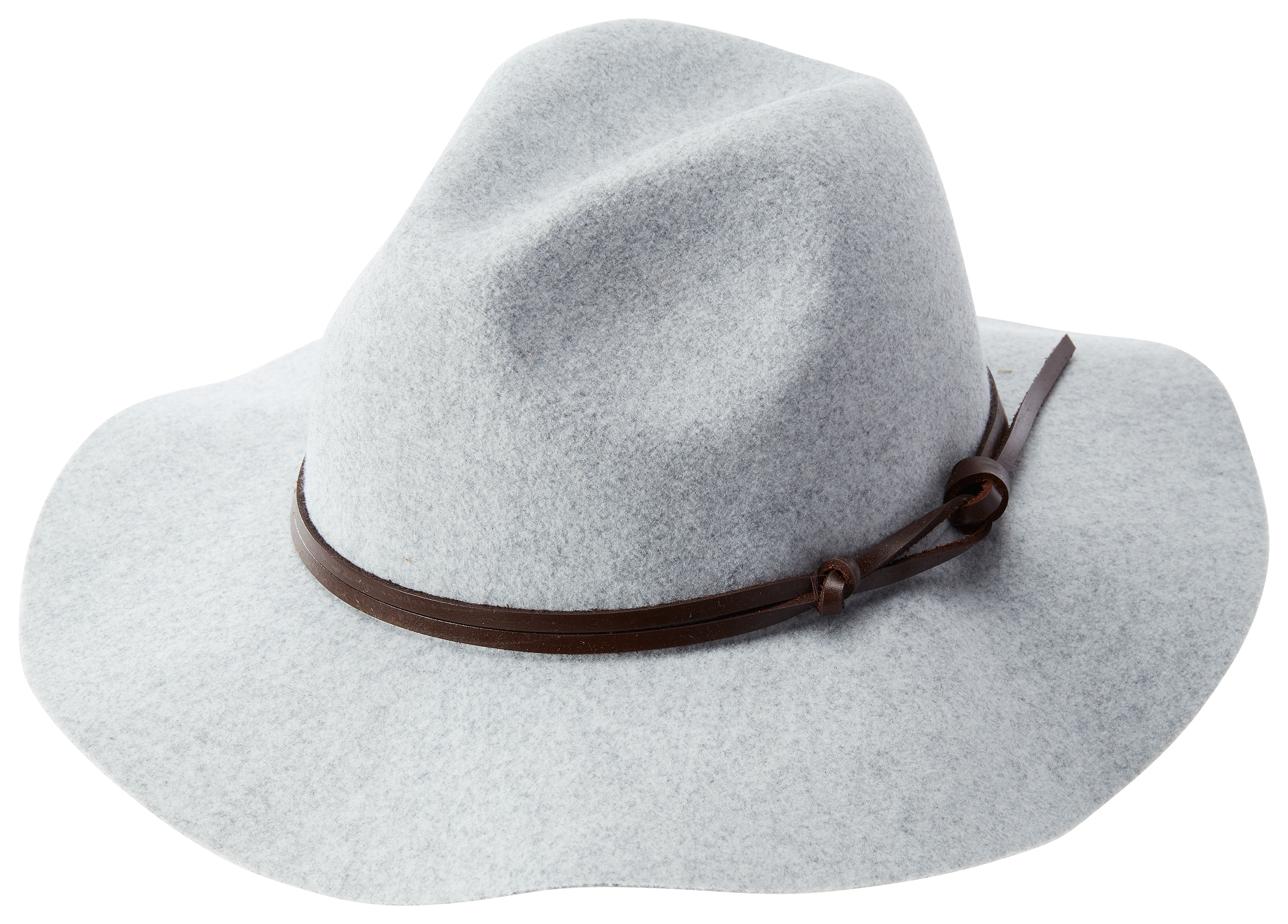 Dorfman Pacific Leather Band Felt Safari Hat for Ladies - Grey