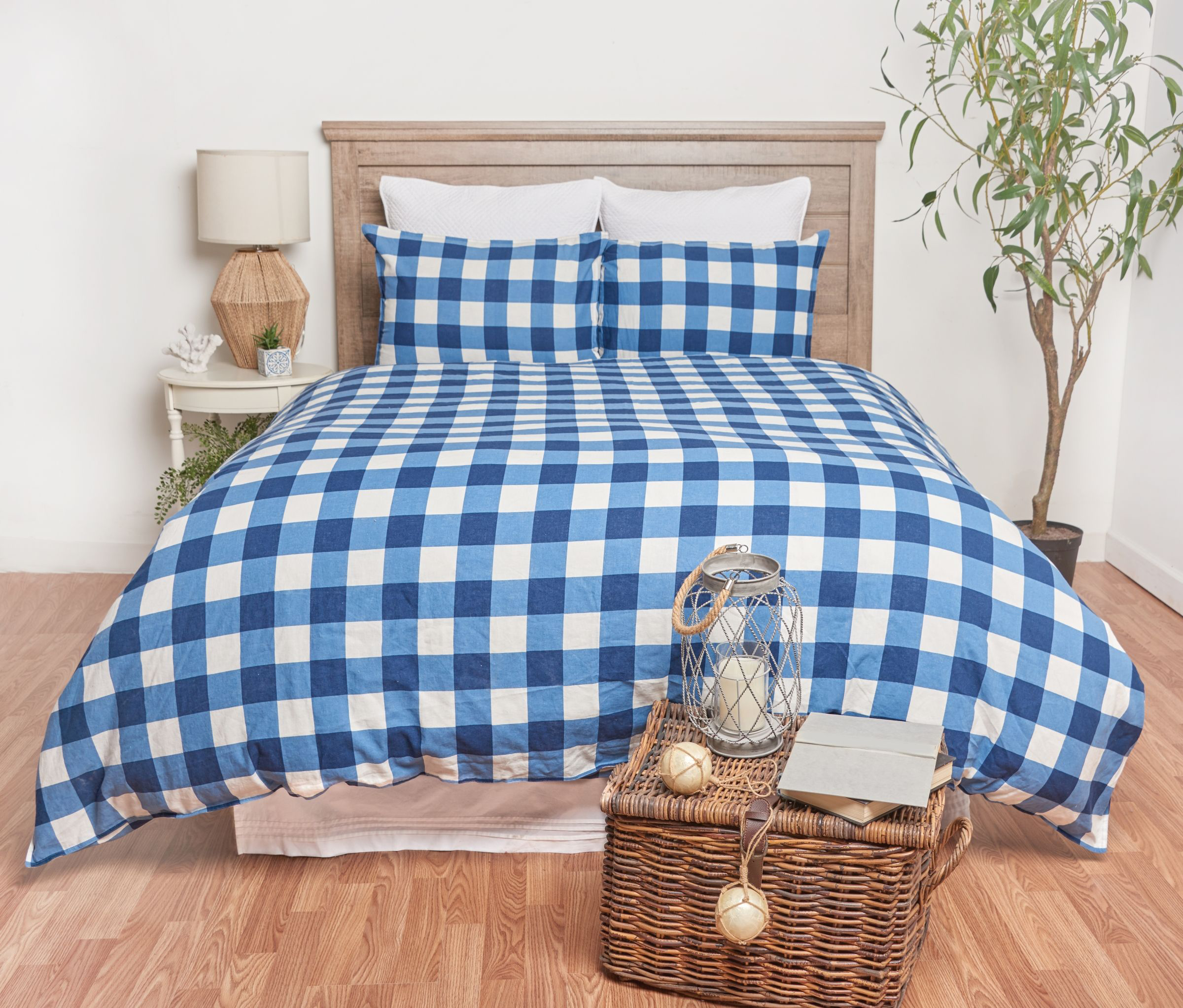 Image of C&ampF Home Buffalo Check Duvet Set - Blue - King