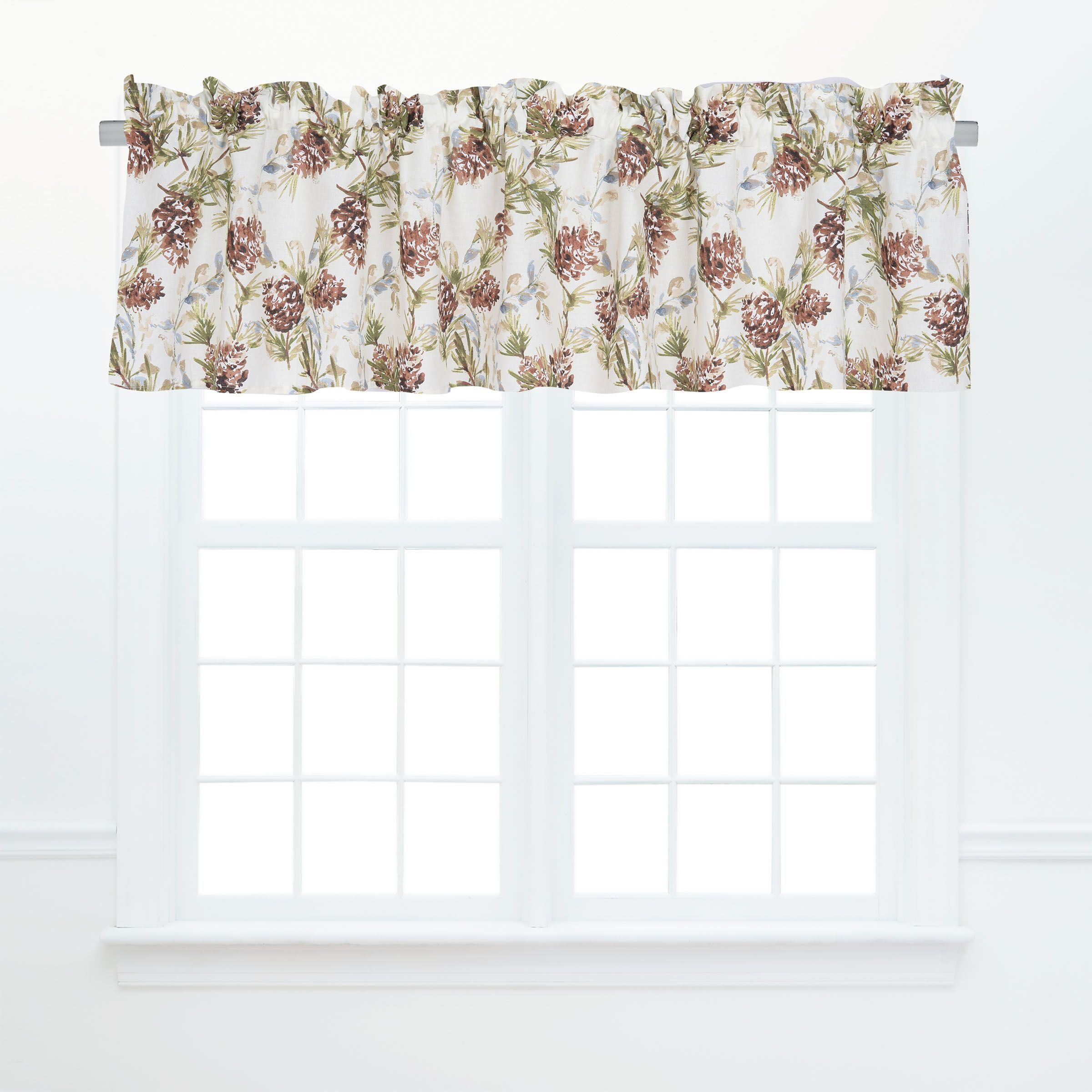 Image of C&ampF Home Cooper Pines Ruffled Valance 2-Pack