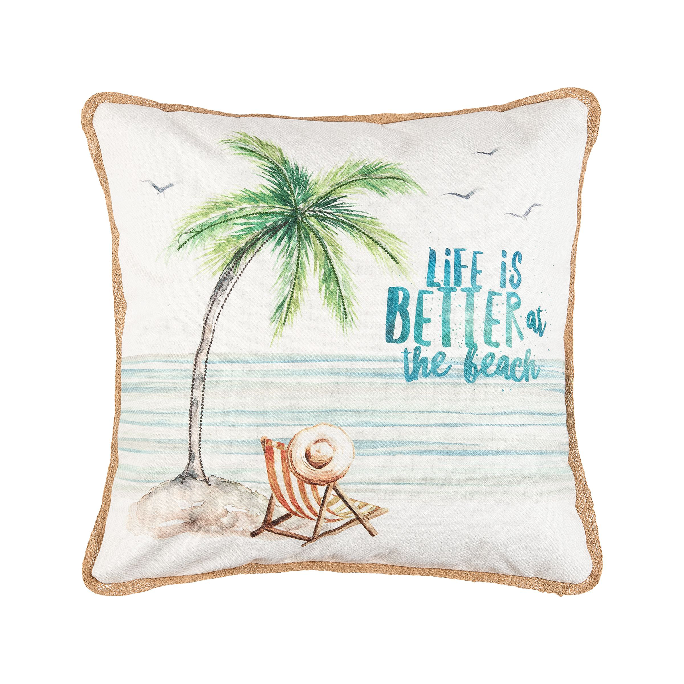 Image of C&ampF Home Life is Better at the Beach Accent Pillow