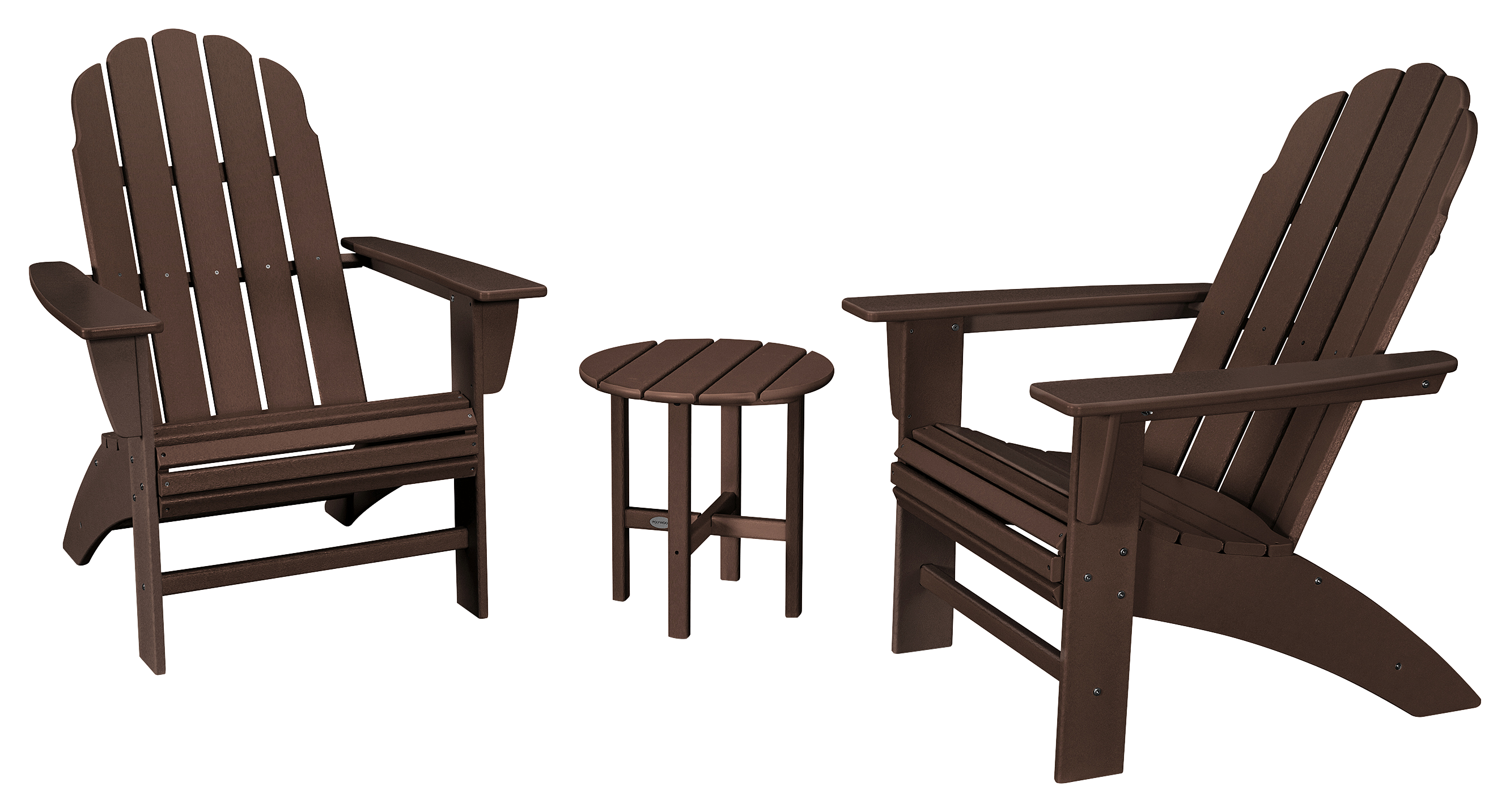 POLYWOOD POLYWOOD Vineyard 3-Piece Curveback Adirondack Set - Mahogany - $795.99 at Cabela's Program