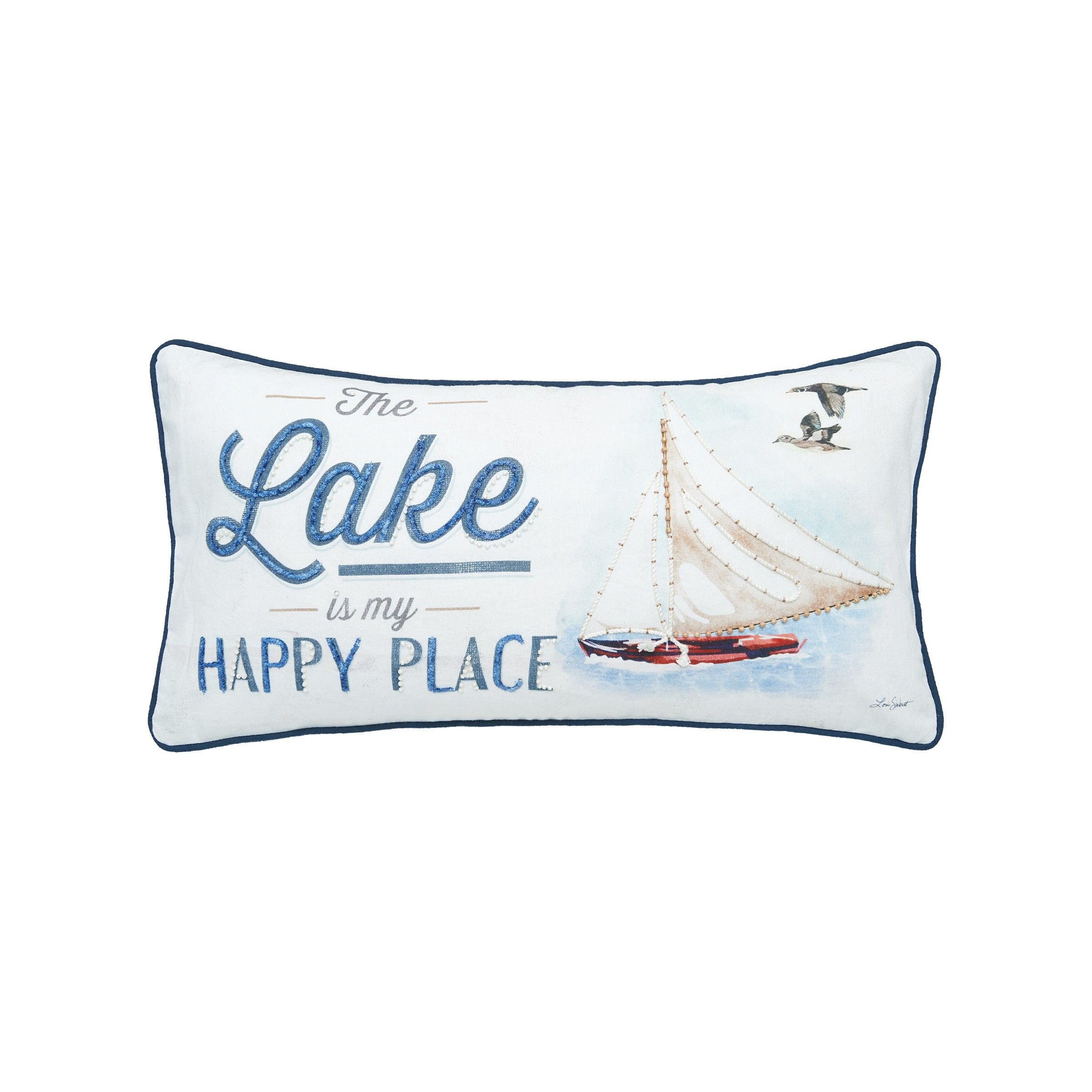 C&F Home C&ampF Home The Lake Is My Happy Place Decorative Pillow - $69.99 at Cabela's Program