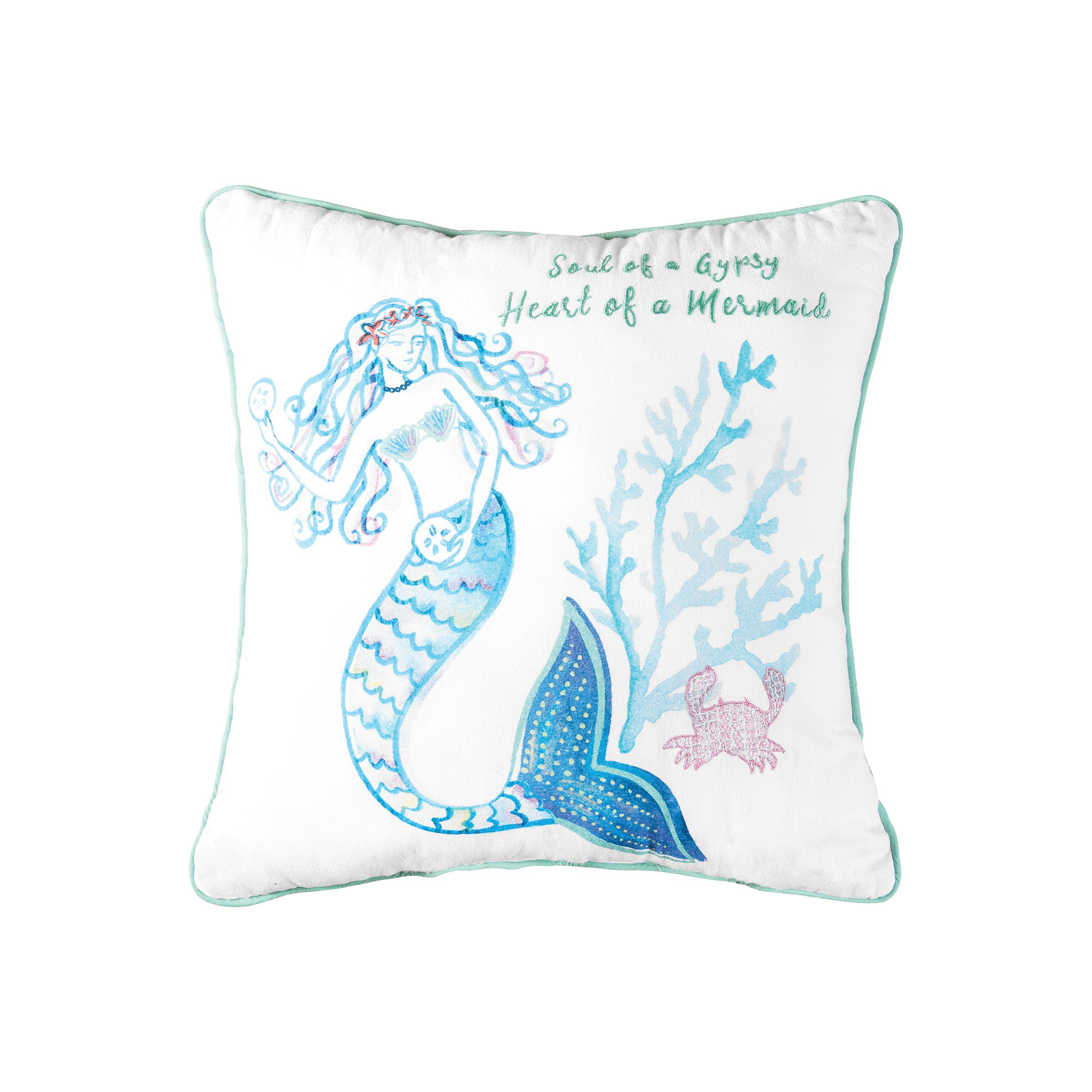 Image of C&ampF Home Mermaid Garden Soul Of A Gypsy Throw Pillow