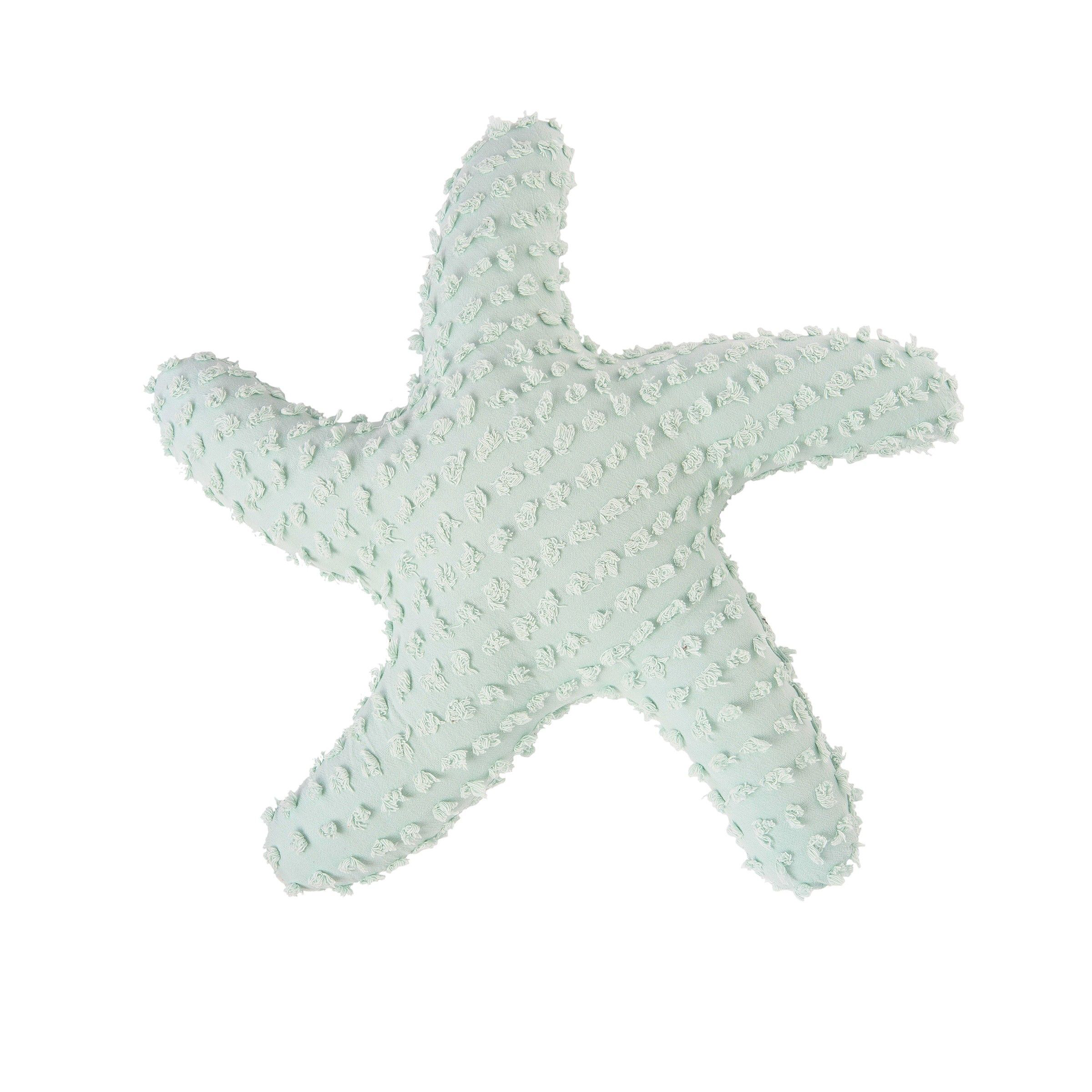 Image of C&ampF Home Seaside Sea Glass Starfish Shaped Throw Pillow