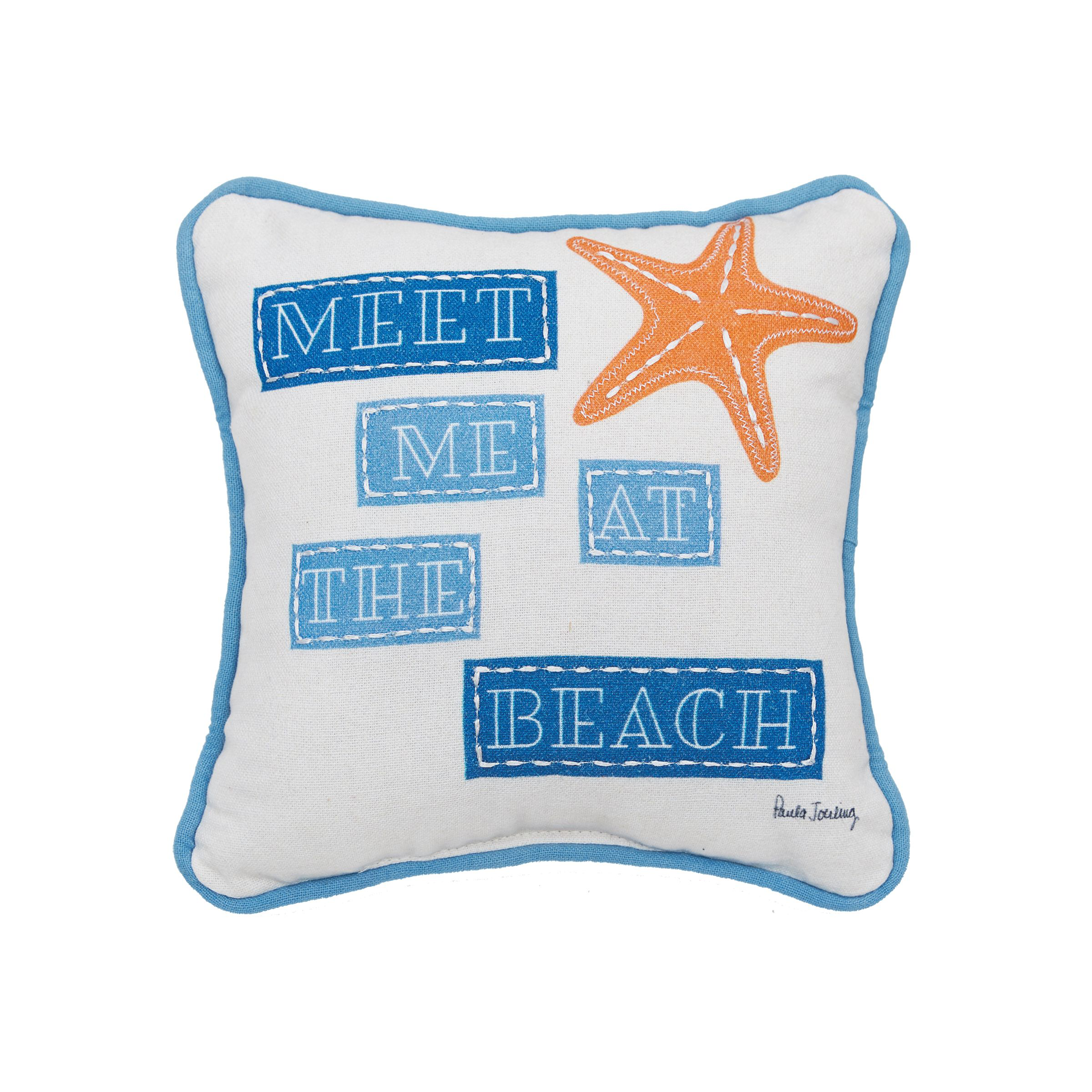 Image of C&ampF Home Starfish At The Beach Throw Pillow