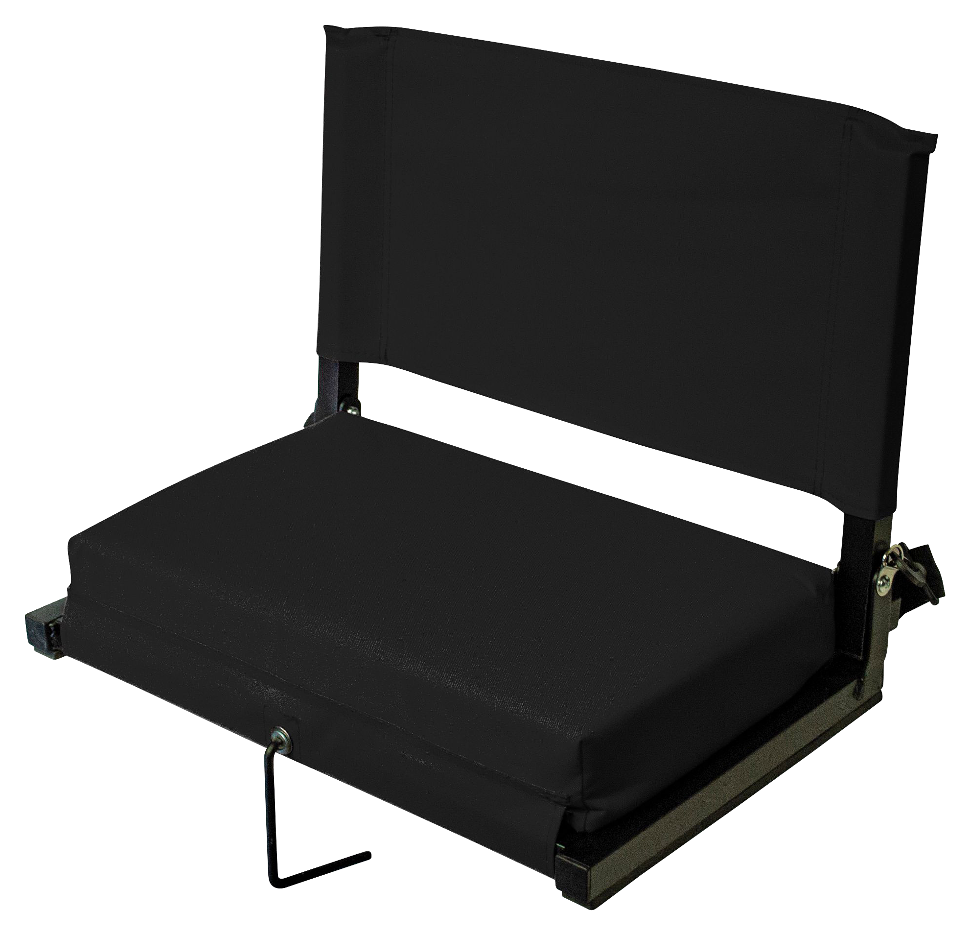 Outdoor Leisure Products Folding Stadium Seat - Black - XL