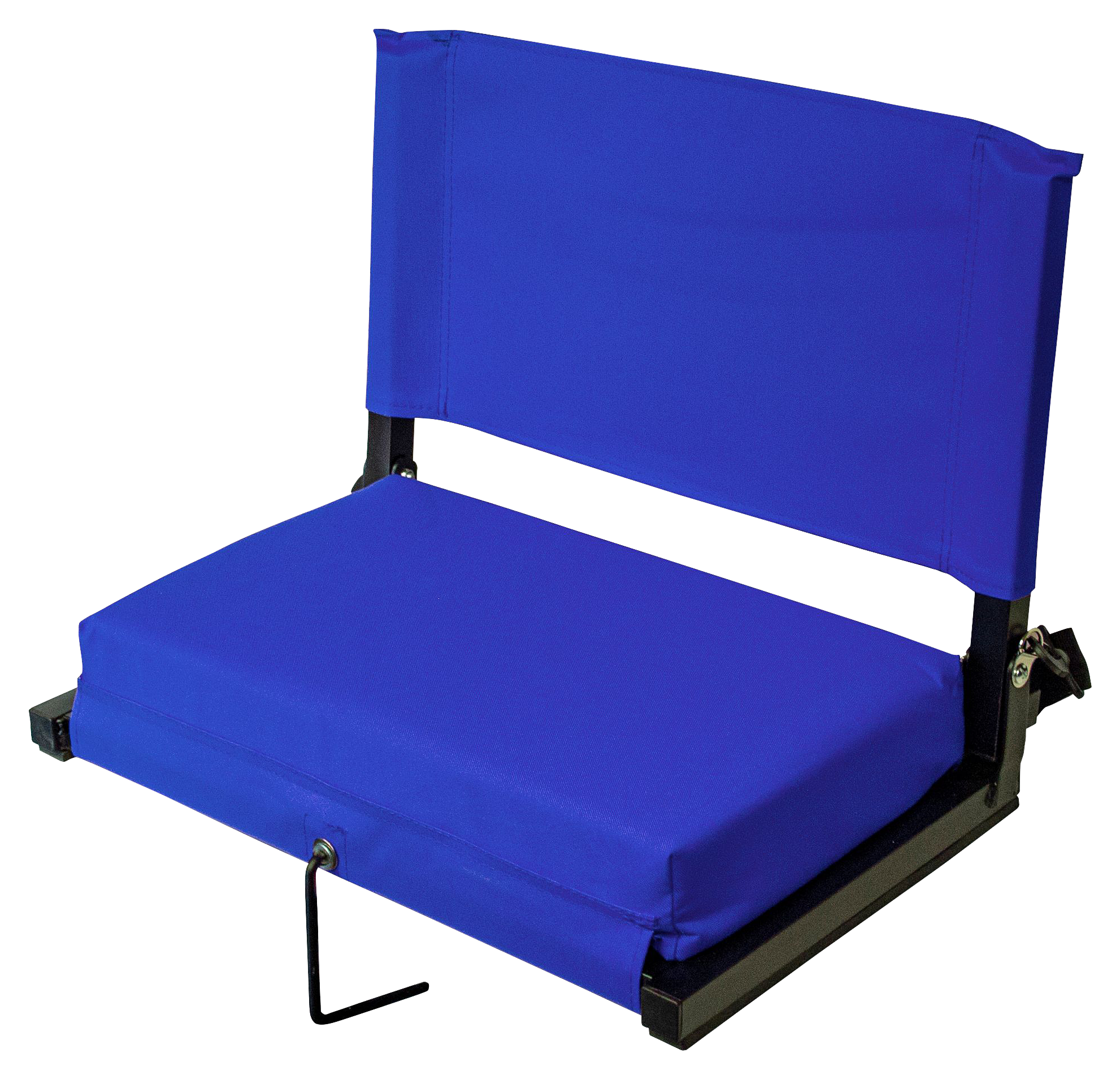 Outdoor Leisure Products Folding Stadium Seat - Blue - L
